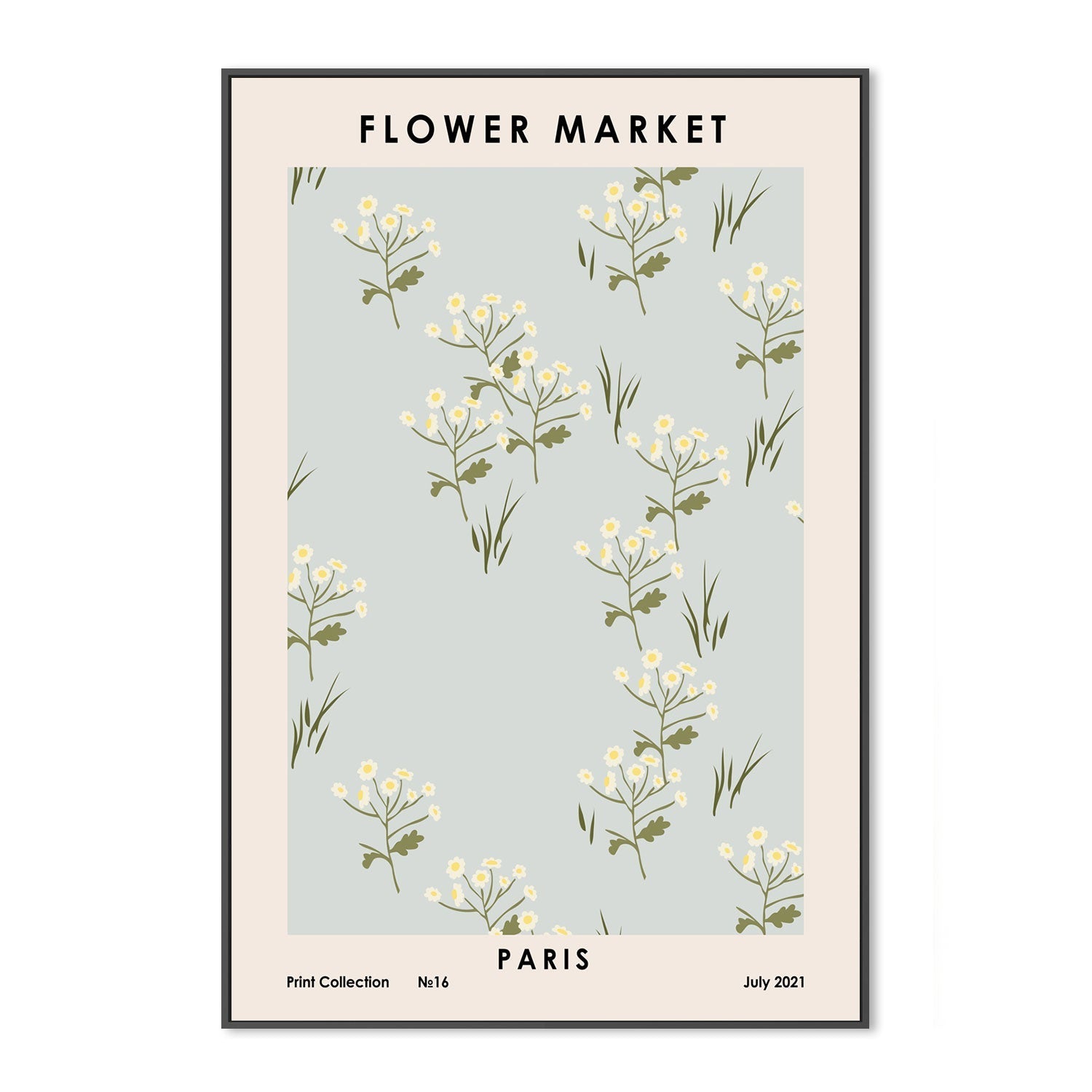 wall-art-print-canvas-poster-framed-Parisian Flower Market-GIOIA-WALL-ART