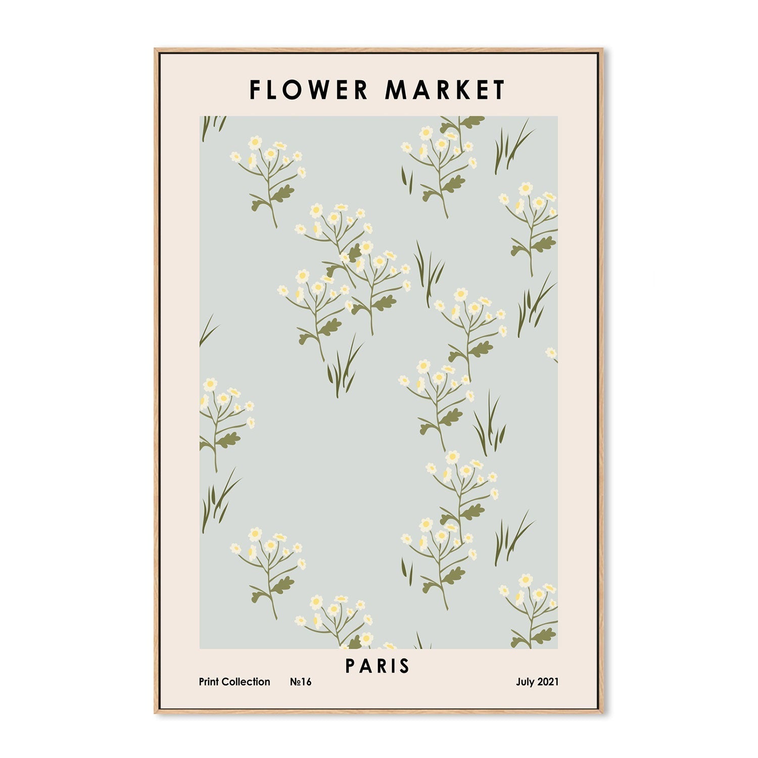 wall-art-print-canvas-poster-framed-Parisian Flower Market-GIOIA-WALL-ART