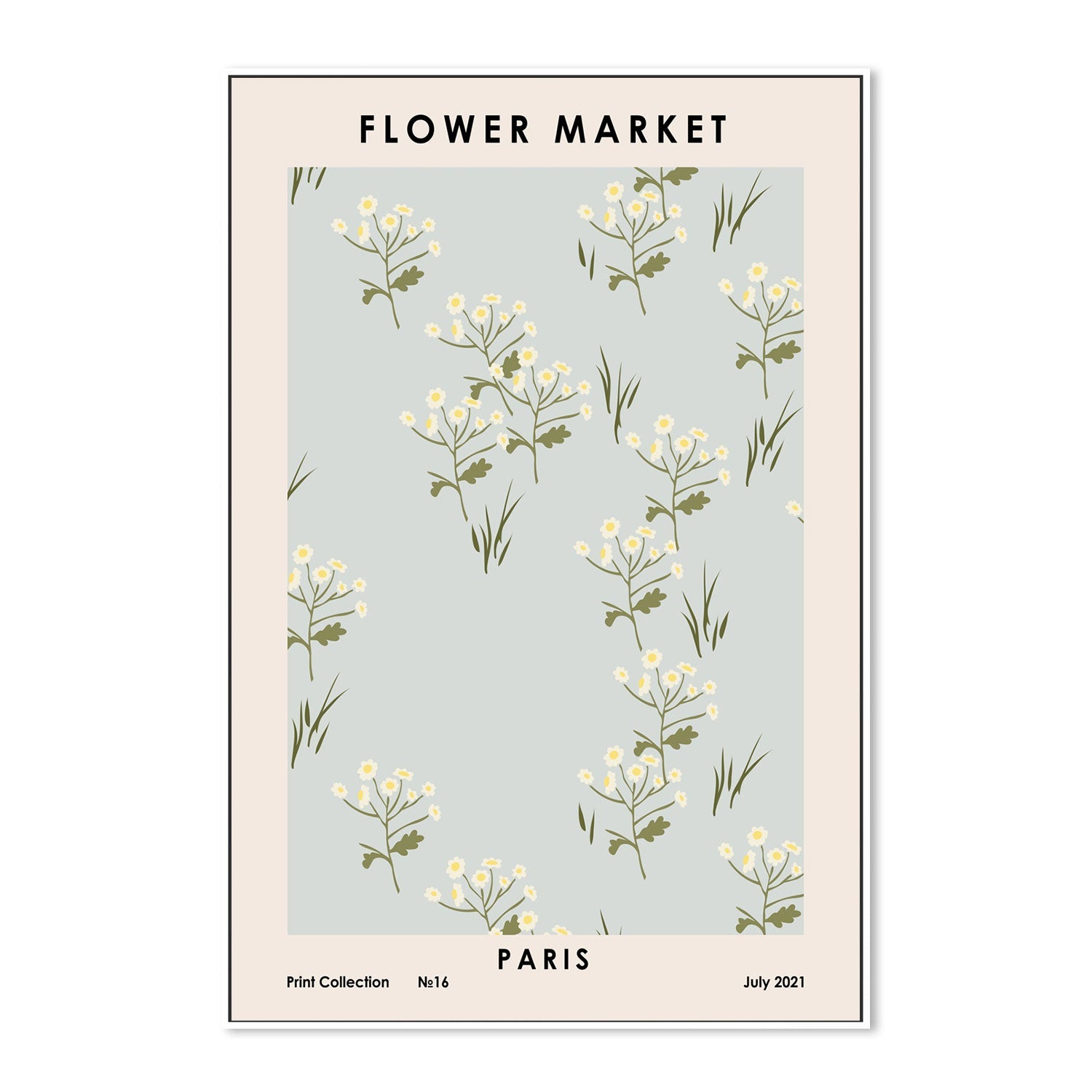wall-art-print-canvas-poster-framed-Parisian Flower Market-GIOIA-WALL-ART