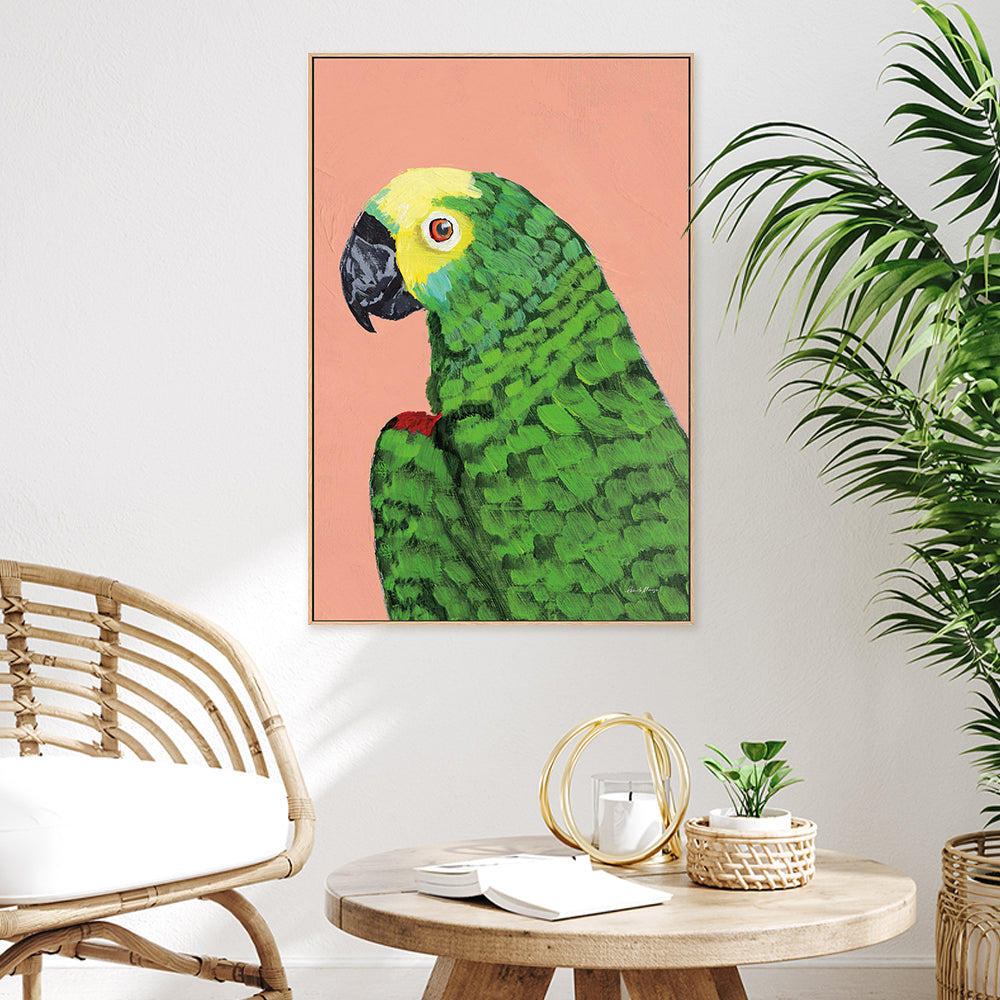 wall-art-print-canvas-poster-framed-Parrot Head-by-Pamela Munger-Gioia Wall Art