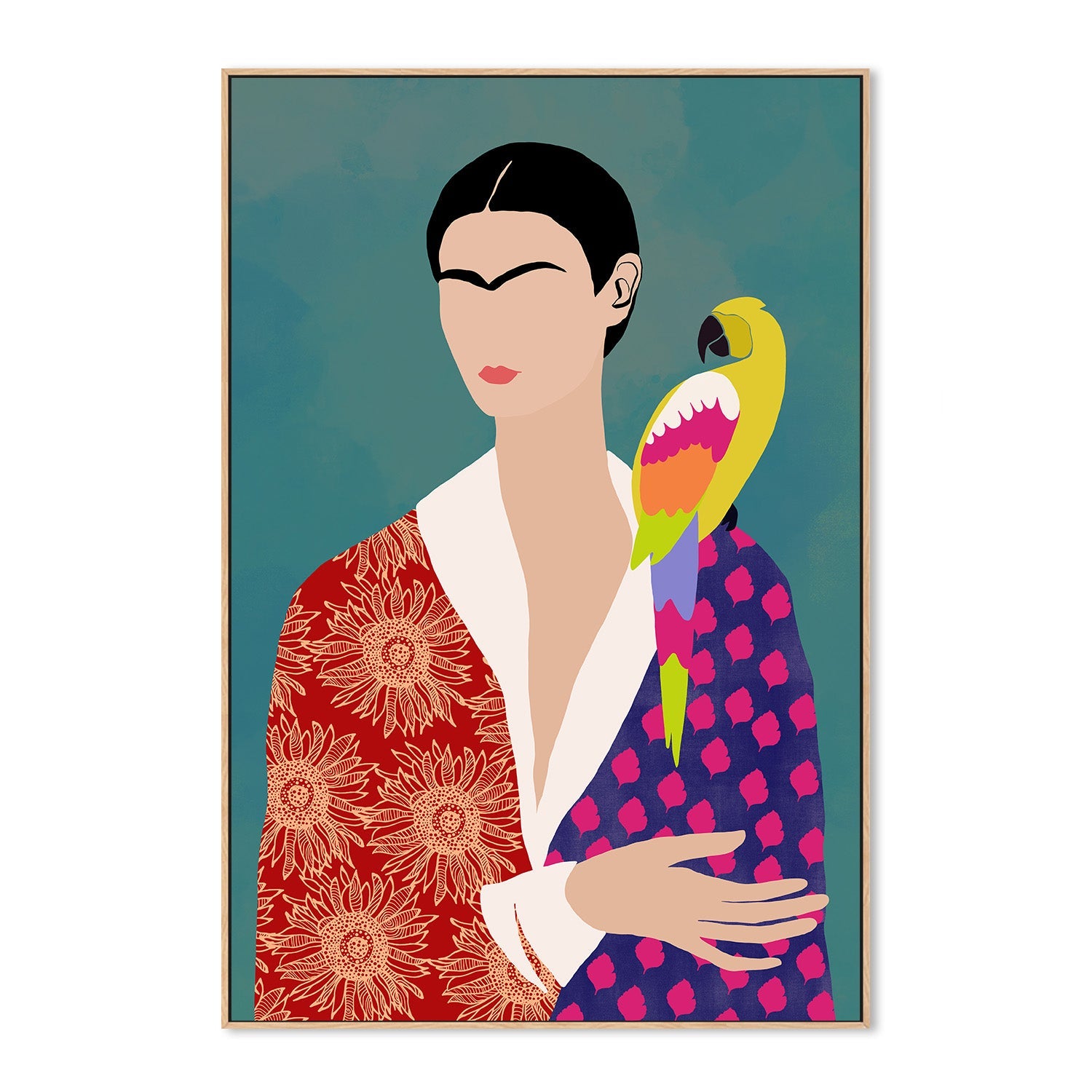 wall-art-print-canvas-poster-framed-Parrot's Companion-4