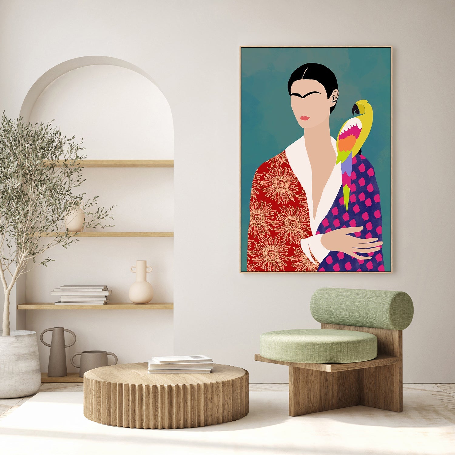 wall-art-print-canvas-poster-framed-Parrot's Companion-8
