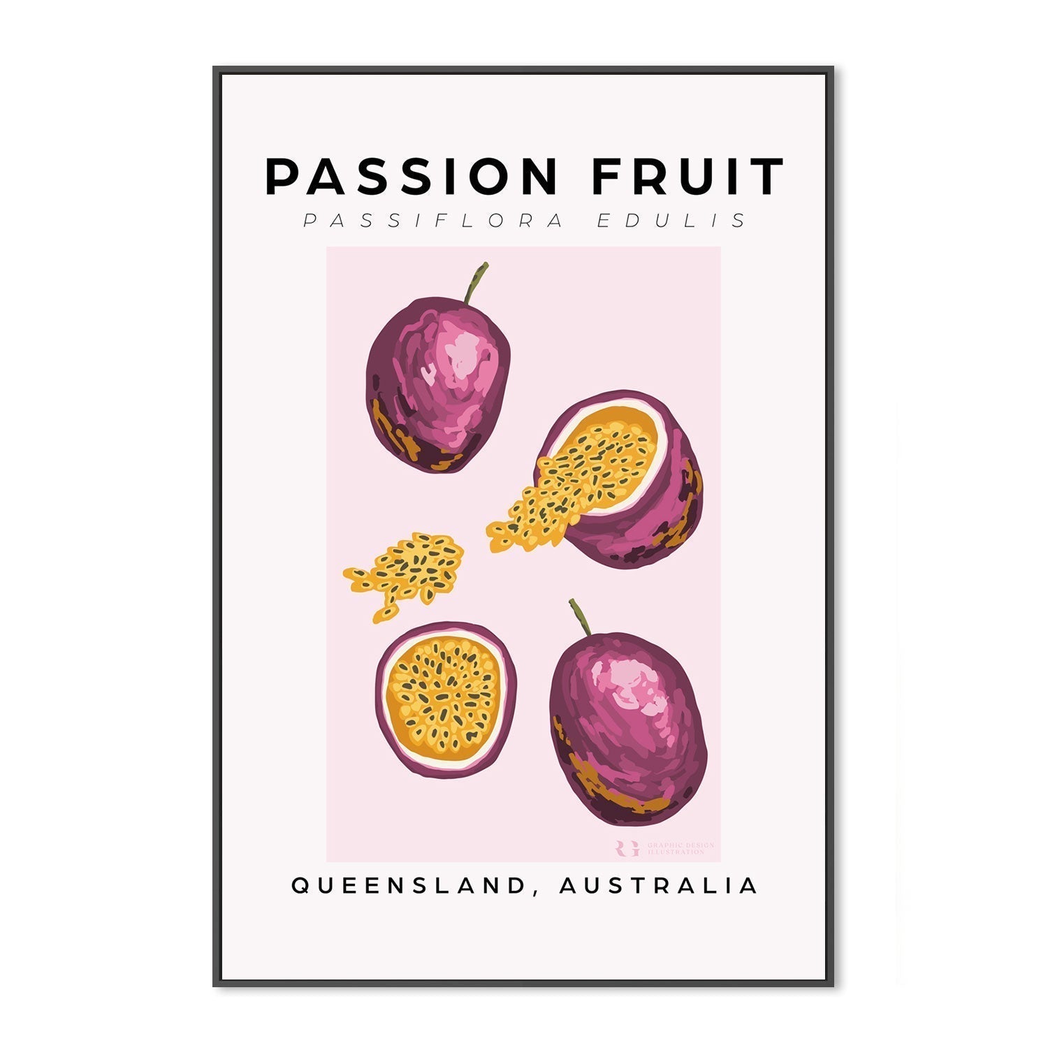 wall-art-print-canvas-poster-framed-Passion Fruit-by-Rosalyn Gray-Gioia Wall Art