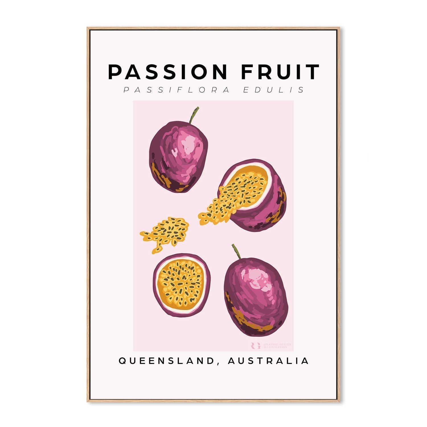 wall-art-print-canvas-poster-framed-Passion Fruit-by-Rosalyn Gray-Gioia Wall Art