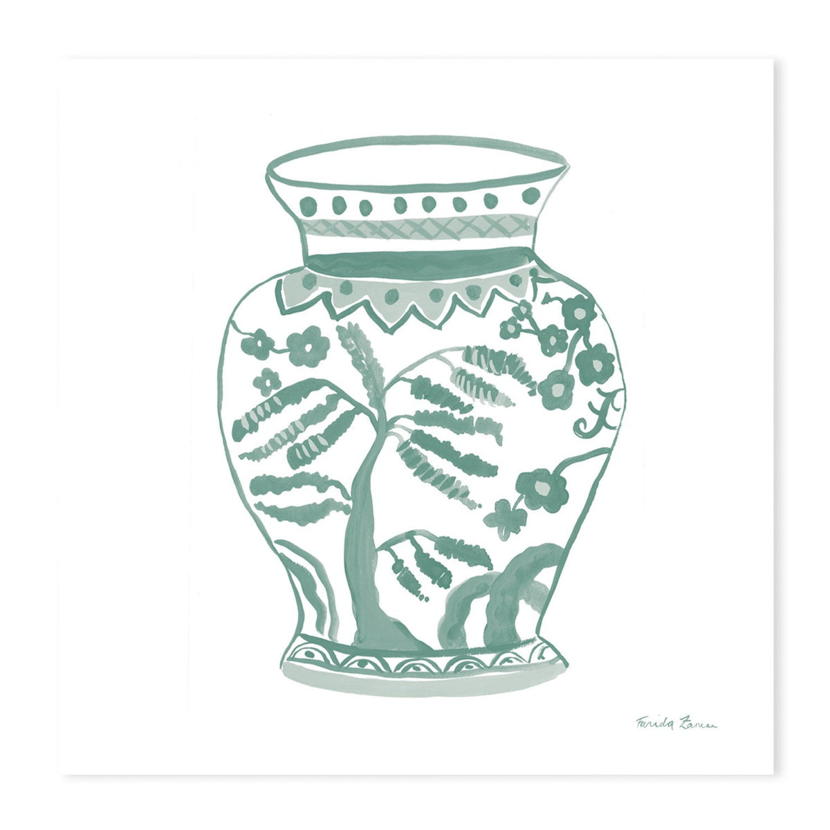 wall-art-print-canvas-poster-framed-Pastel Chinoiserie, Style B , By Farida Zaman-GIOIA-WALL-ART