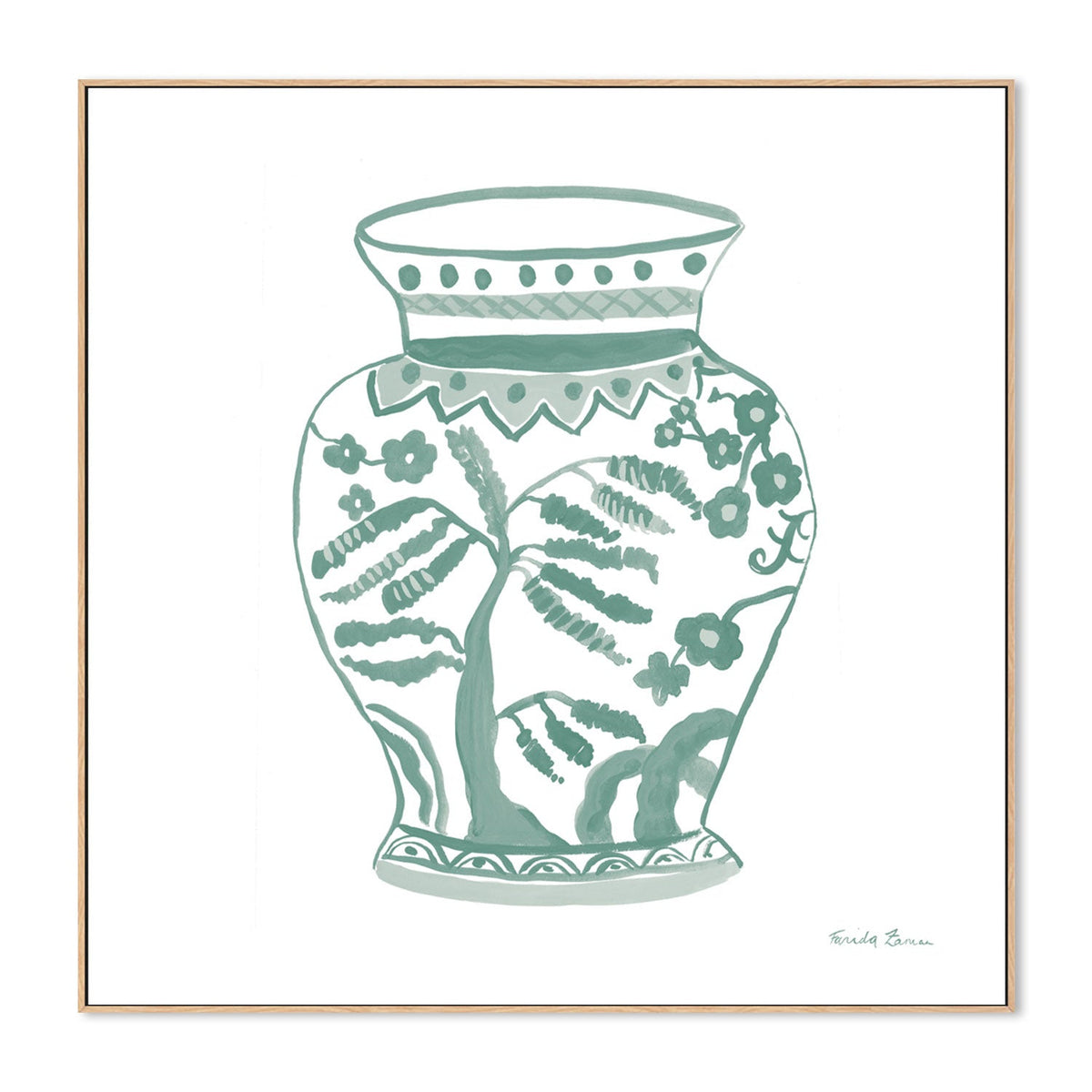 wall-art-print-canvas-poster-framed-Pastel Chinoiserie, Style B , By Farida Zaman-GIOIA-WALL-ART
