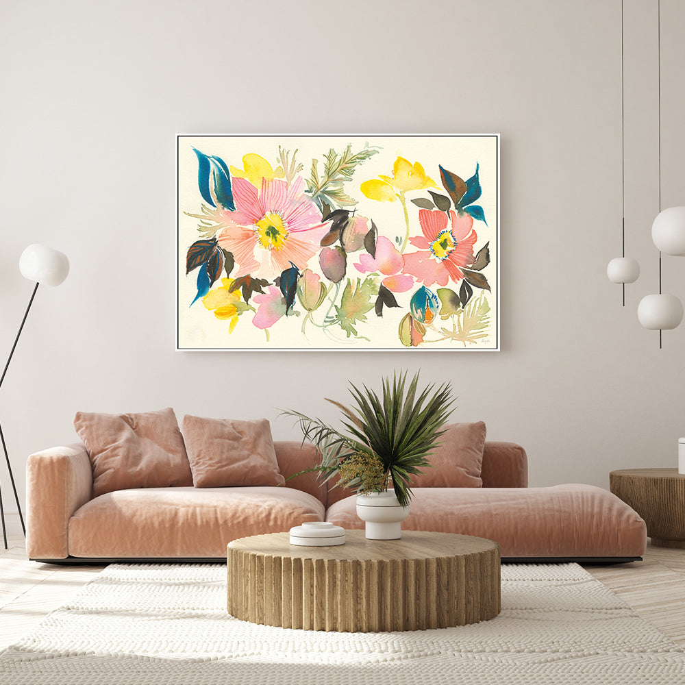 wall-art-print-canvas-poster-framed-Pastel Garden , By Kristy Rice-GIOIA-WALL-ART