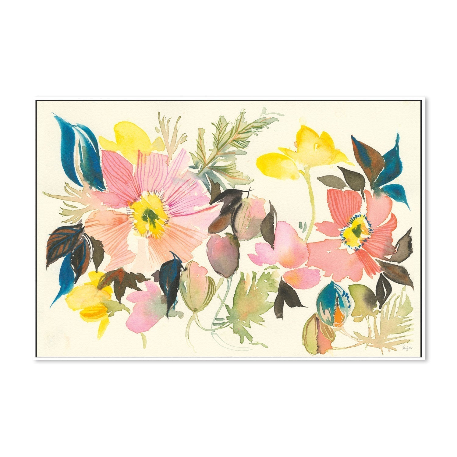 wall-art-print-canvas-poster-framed-Pastel Garden , By Kristy Rice-GIOIA-WALL-ART