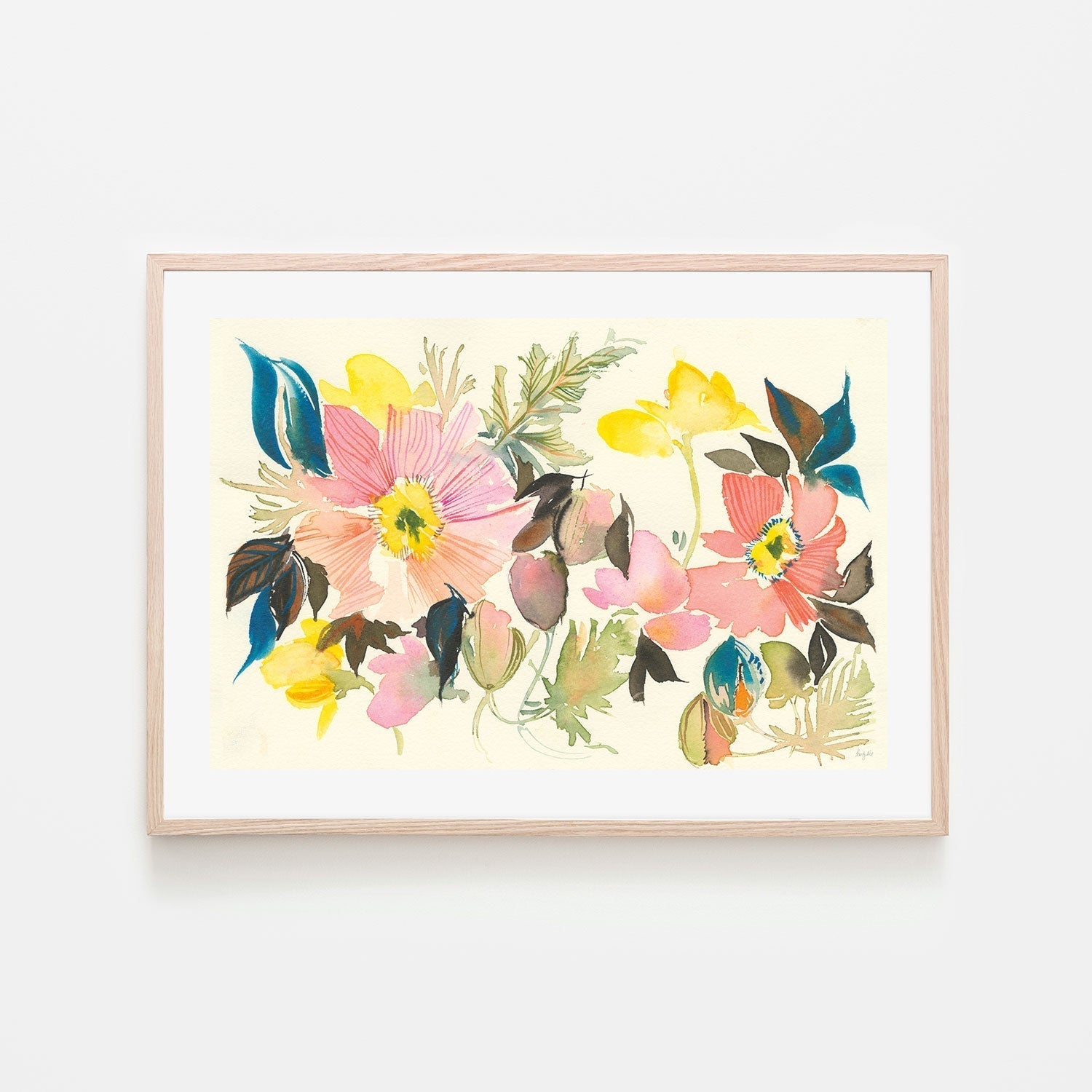 wall-art-print-canvas-poster-framed-Pastel Garden , By Kristy Rice-GIOIA-WALL-ART