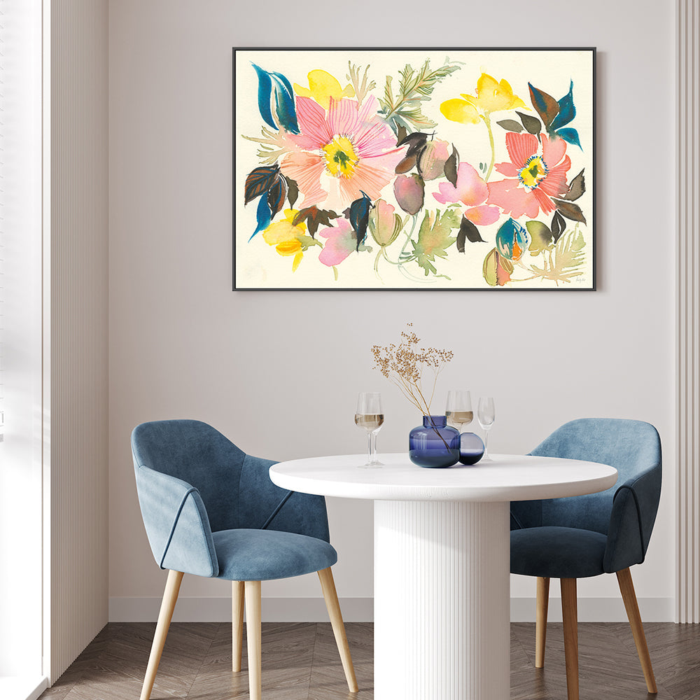 wall-art-print-canvas-poster-framed-Pastel Garden , By Kristy Rice-GIOIA-WALL-ART