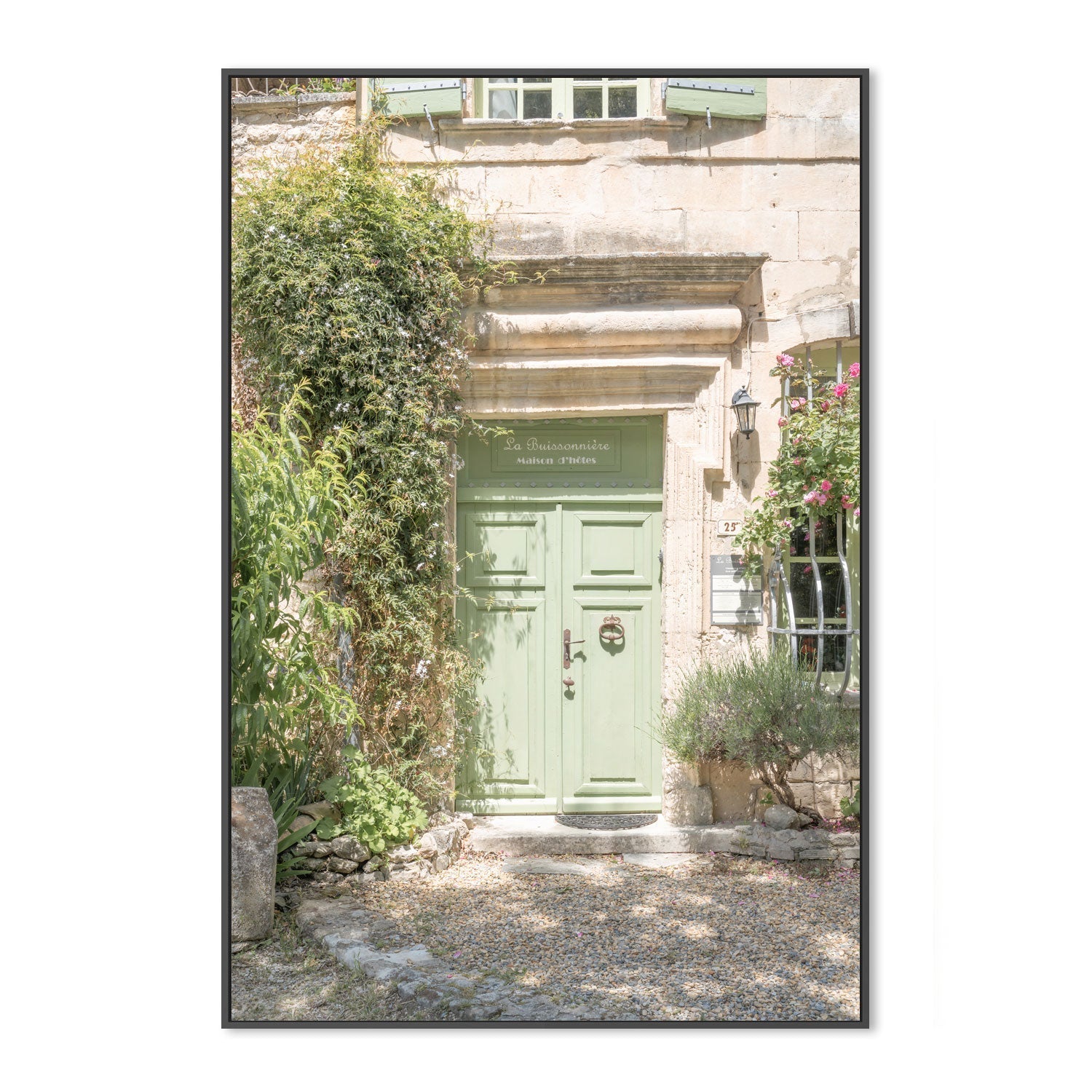 wall-art-print-canvas-poster-framed-Pastel Green Door-3