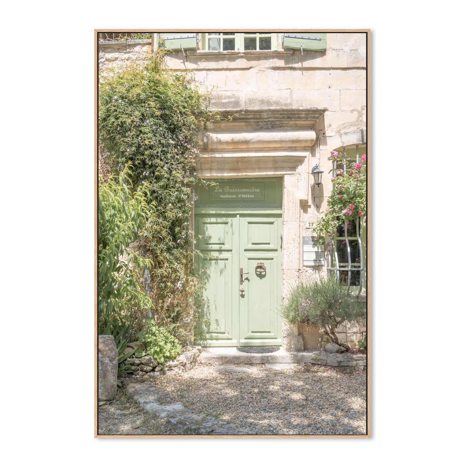 wall-art-print-canvas-poster-framed-Pastel Green Door-4