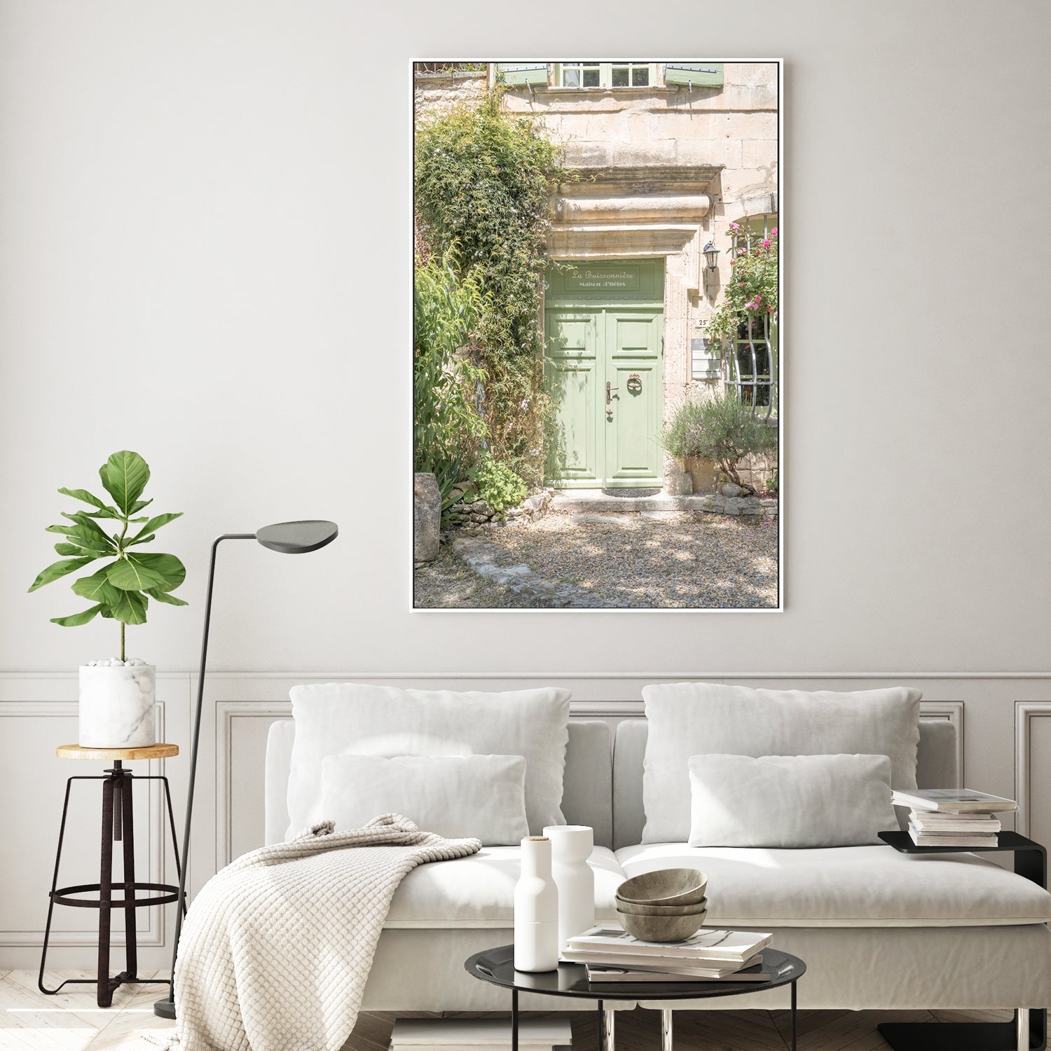 wall-art-print-canvas-poster-framed-Pastel Green Door-7