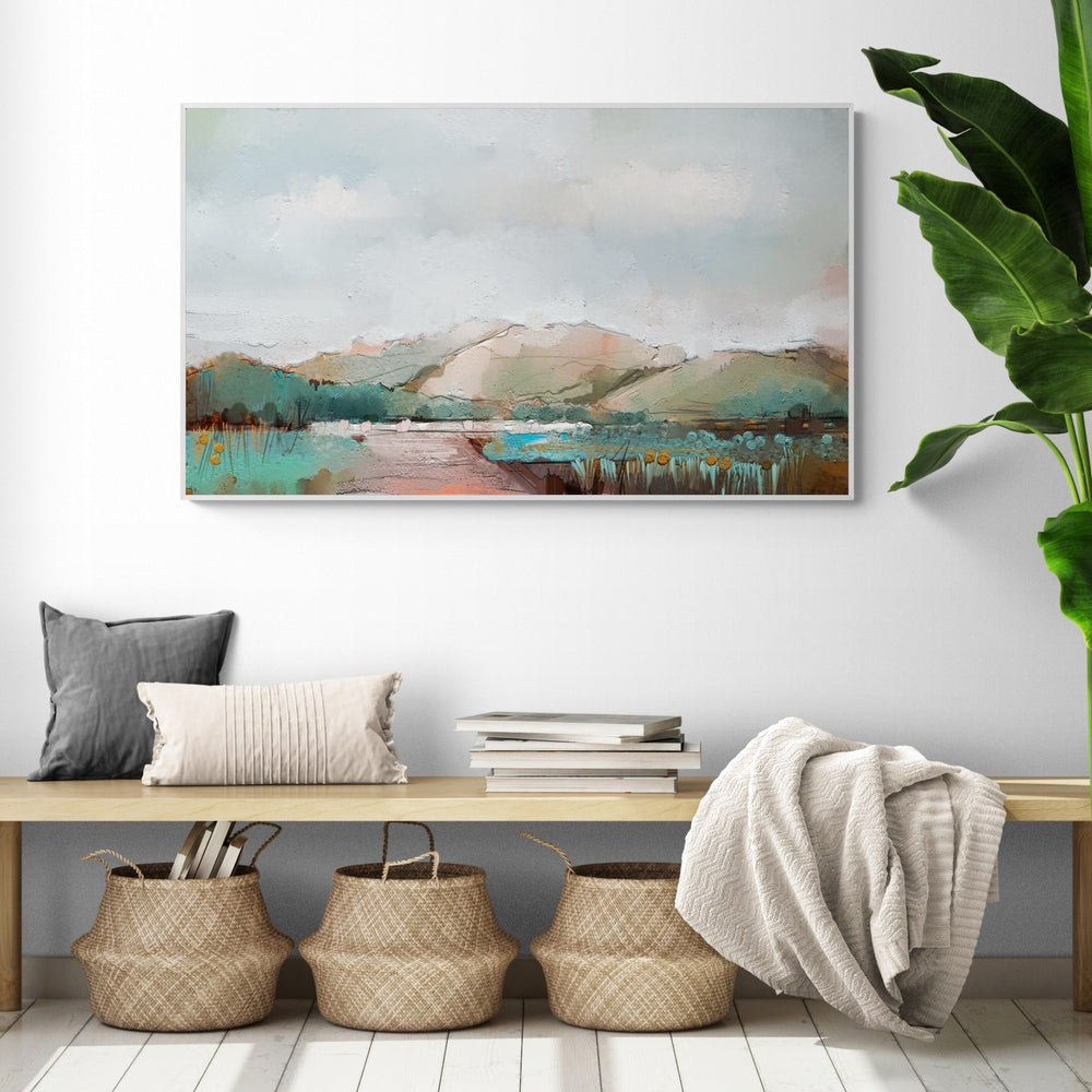wall-art-print-canvas-poster-framed-Pastel Hill View-by-Gioia Wall Art-Gioia Wall Art