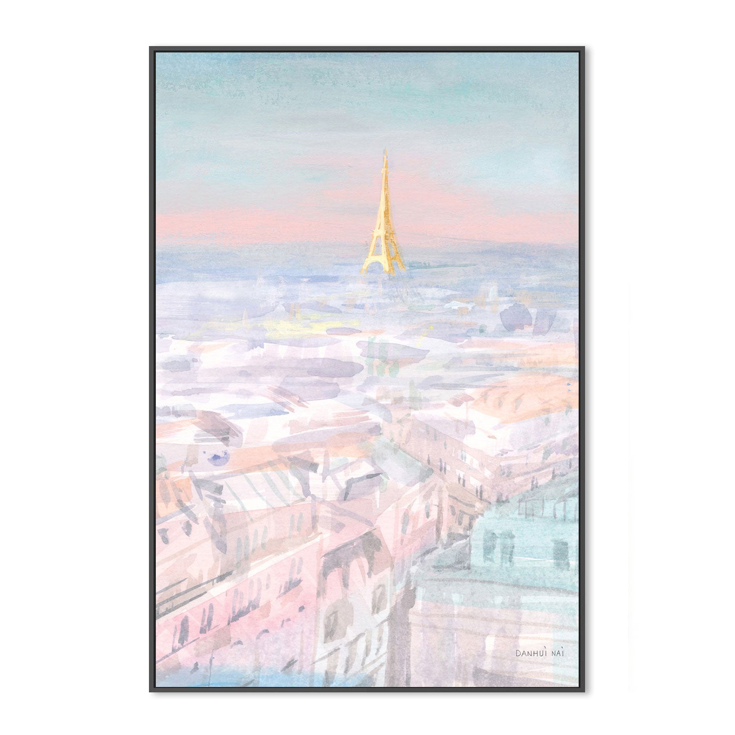 wall-art-print-canvas-poster-framed-Pastel Paris, Style A-by-Danhui Nai-Gioia Wall Art