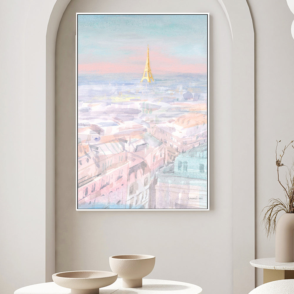 wall-art-print-canvas-poster-framed-Pastel Paris, Style A-by-Danhui Nai-Gioia Wall Art