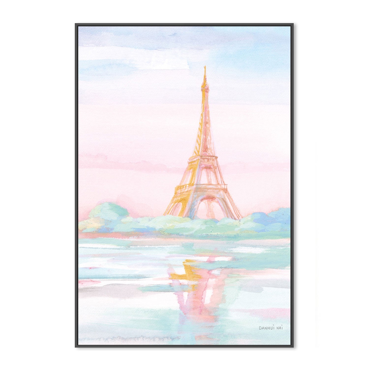 wall-art-print-canvas-poster-framed-Pastel Paris, Style B-by-Danhui Nai-Gioia Wall Art