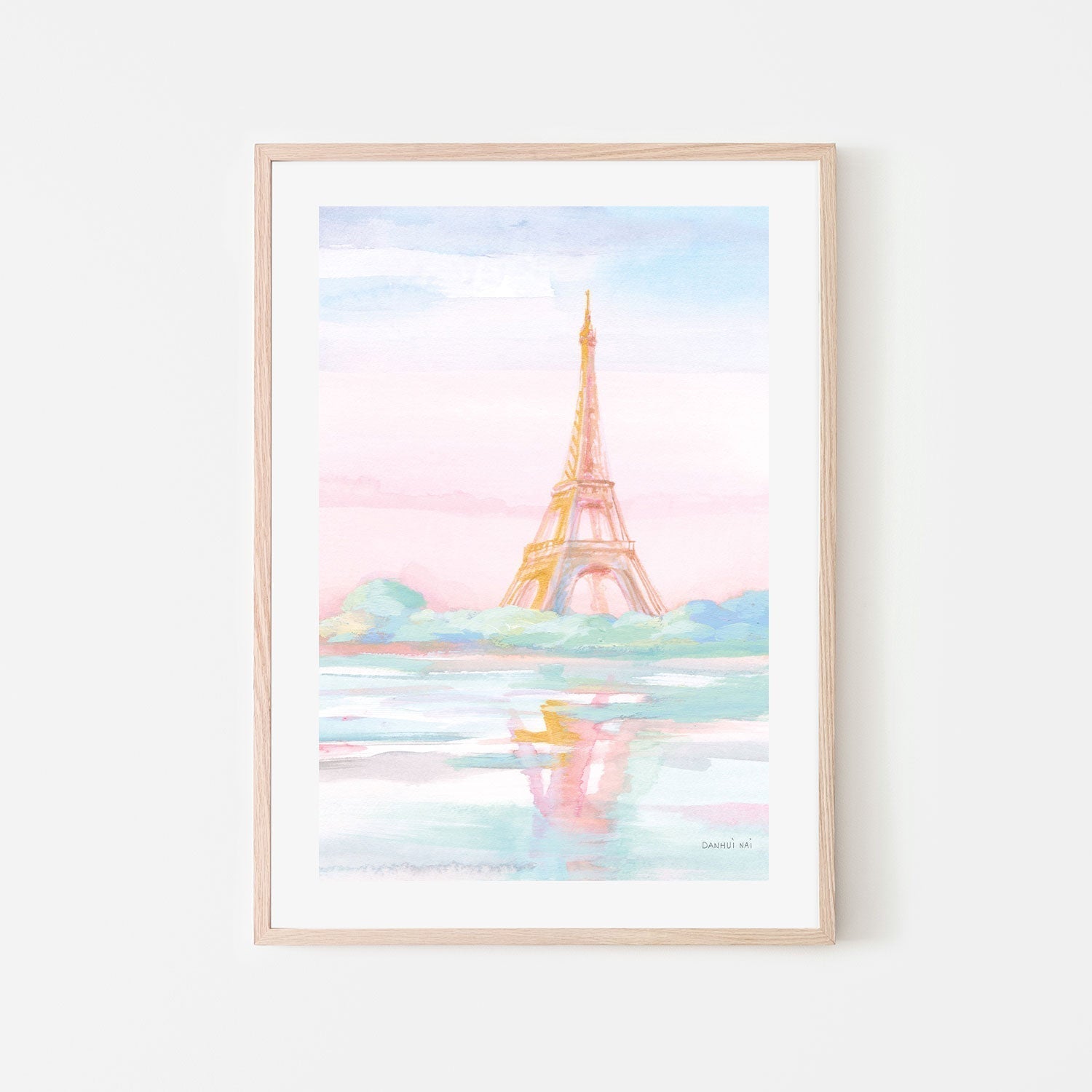 wall-art-print-canvas-poster-framed-Pastel Paris, Style B-by-Danhui Nai-Gioia Wall Art