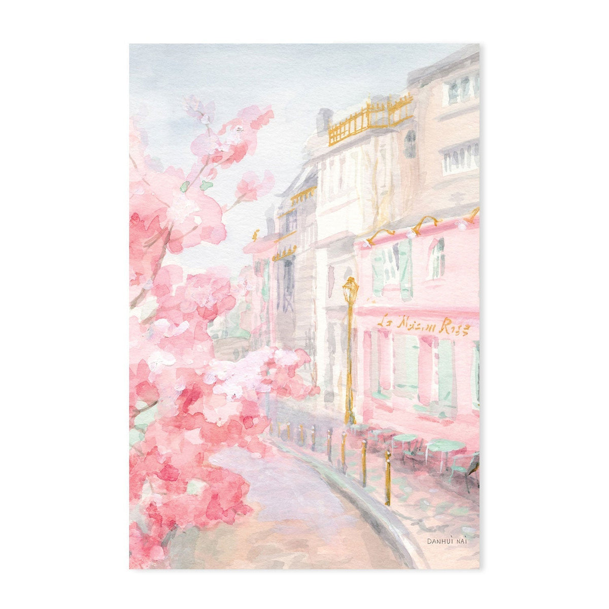 wall-art-print-canvas-poster-framed-Pastel-Paris, Style E & D, Set of 2-by-Danhui Nai-Gioia Wall Art