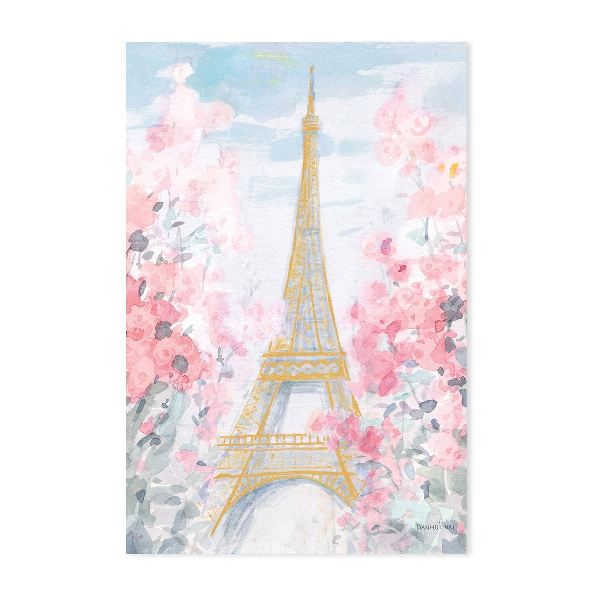wall-art-print-canvas-poster-framed-Pastel-Paris, Style E & D, Set of 2-by-Danhui Nai-Gioia Wall Art