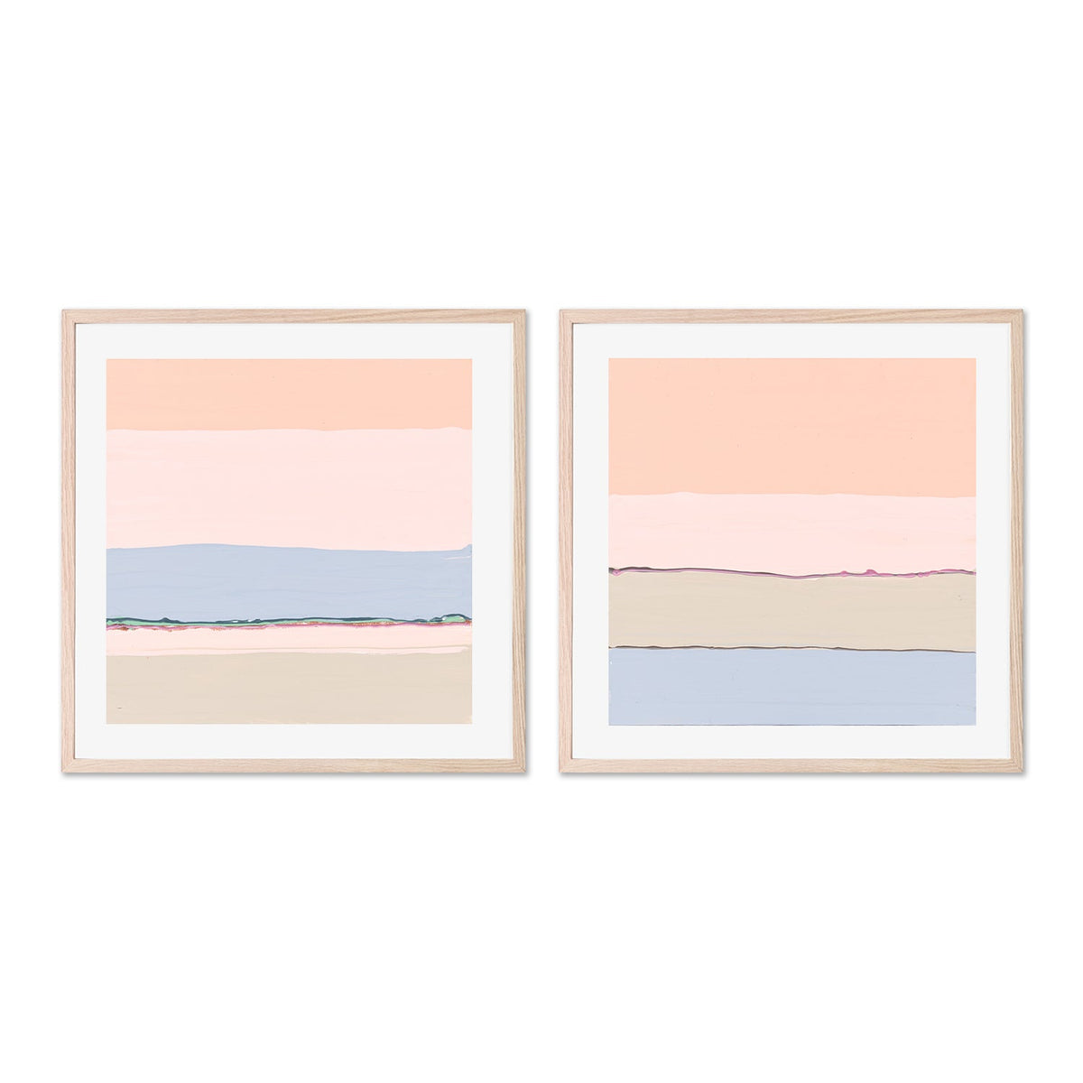 wall-art-print-canvas-poster-framed-Pastel Sunset, Style A & B, Set Of 2 , By Belinda Stone-GIOIA-WALL-ART