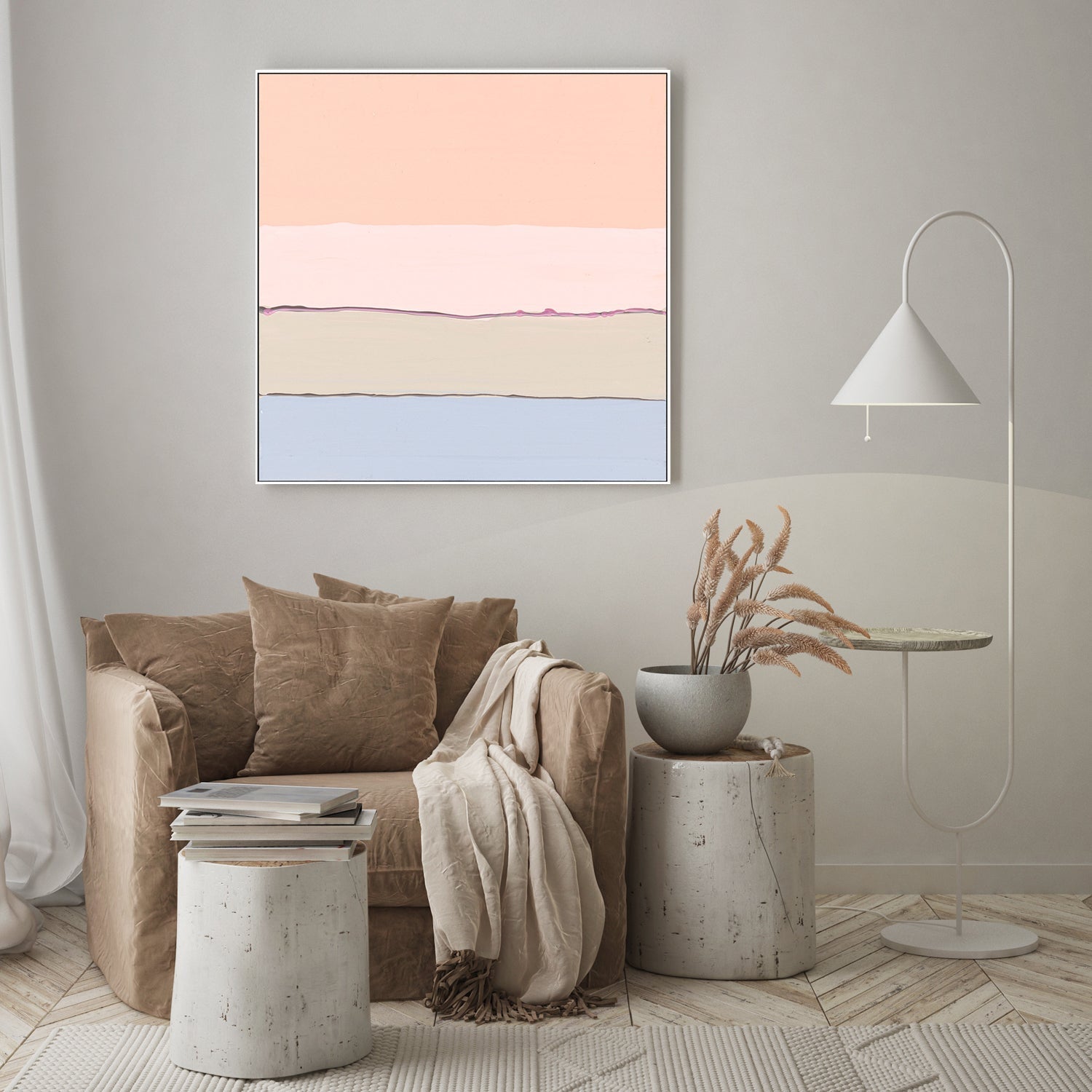 wall-art-print-canvas-poster-framed-Pastel Sunset, Style B , By Belinda Stone-GIOIA-WALL-ART