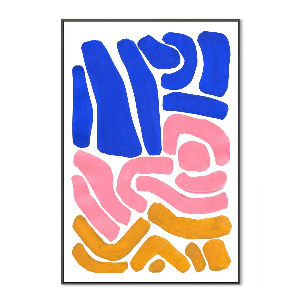wall-art-print-canvas-poster-framed-Pastel Tribal Maze , By Ejaaz Haniff-GIOIA-WALL-ART