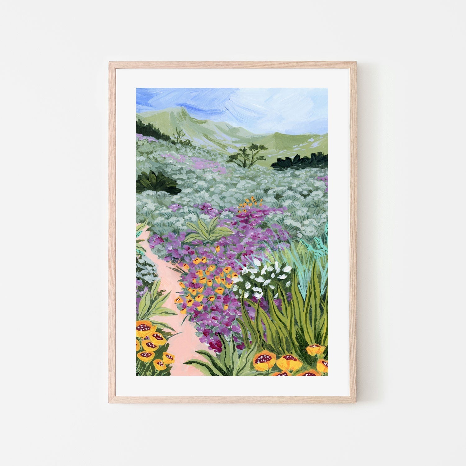 wall-art-print-canvas-poster-framed-Path to the Pacific, Style A-6