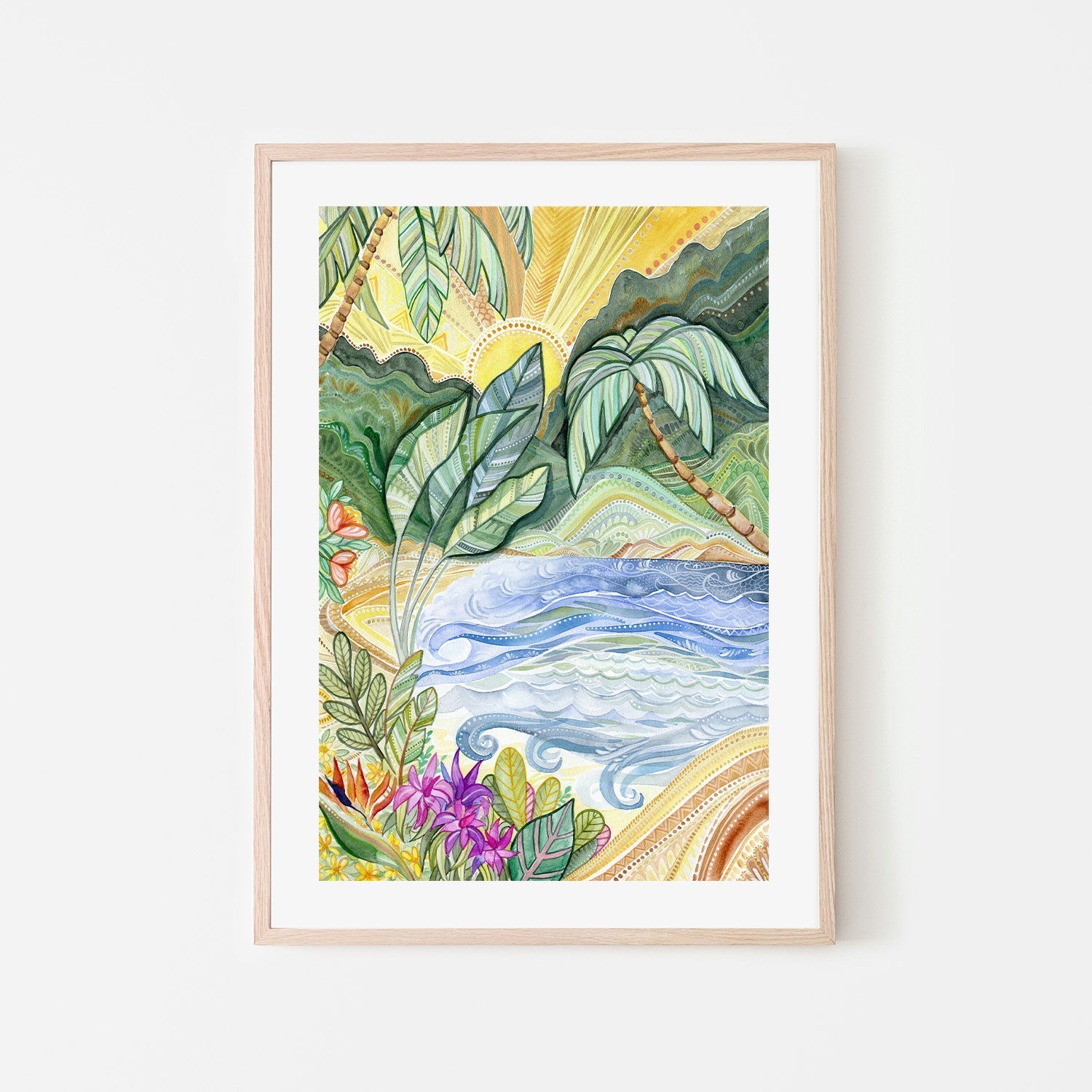 Patterened Beach , By Jessie Mitchelson
