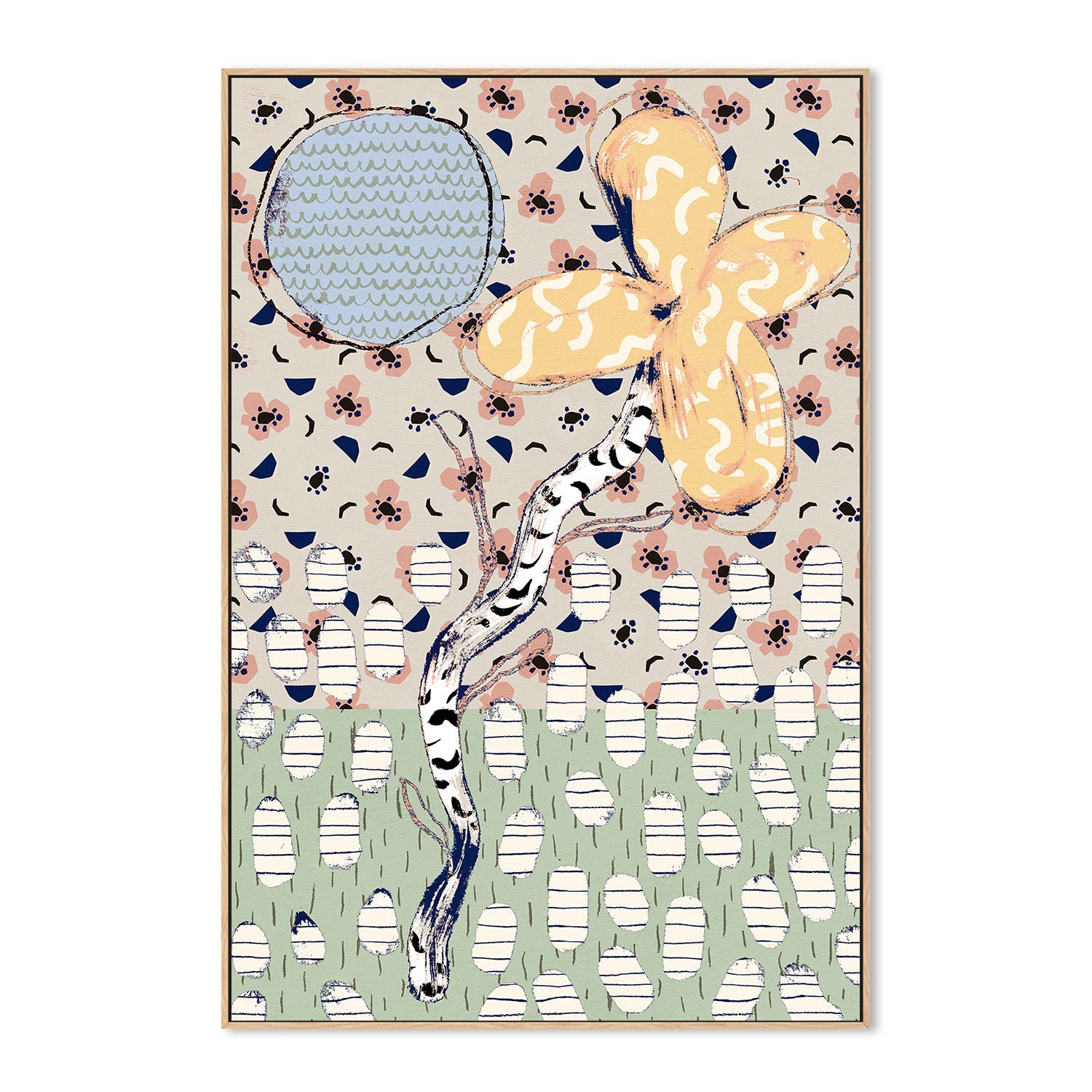 wall-art-print-canvas-poster-framed-Pattern Play, Style L-4