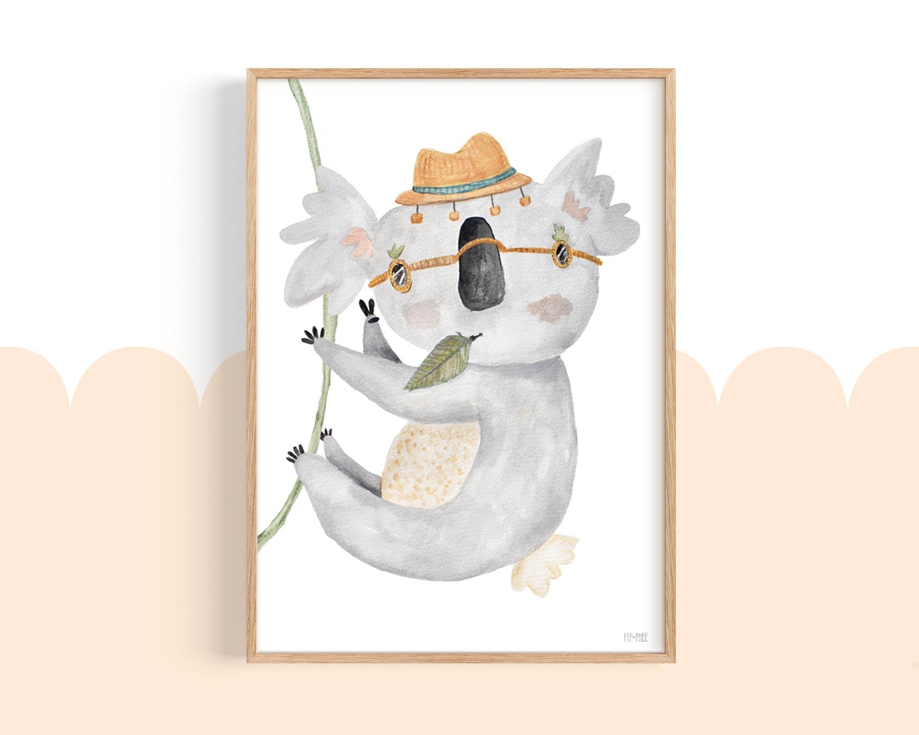 wall-art-print-canvas-poster-framed-Peace Dude Koala , By Pip and Phee-2