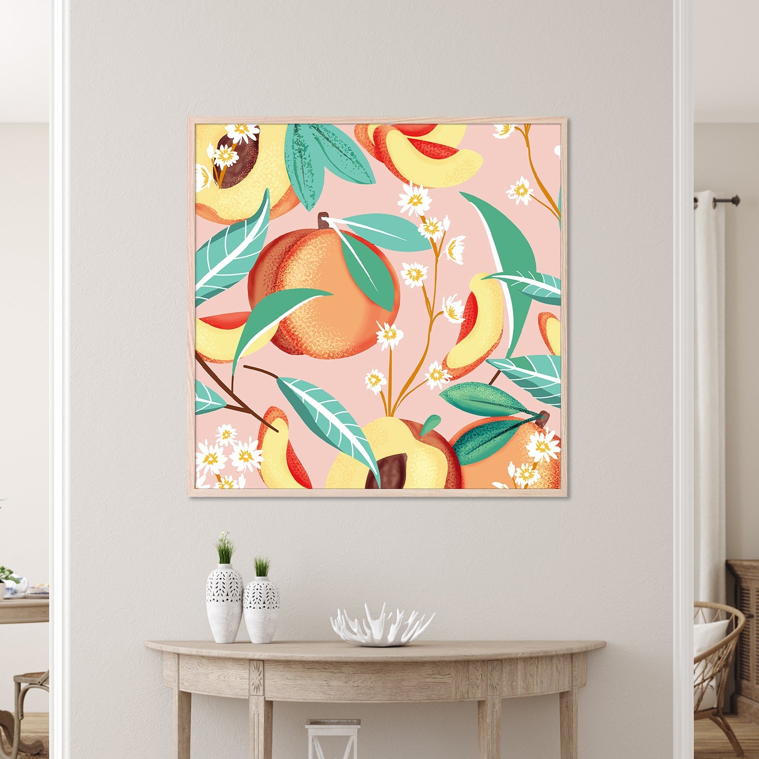 wall-art-print-canvas-poster-framed-Peach Season-2