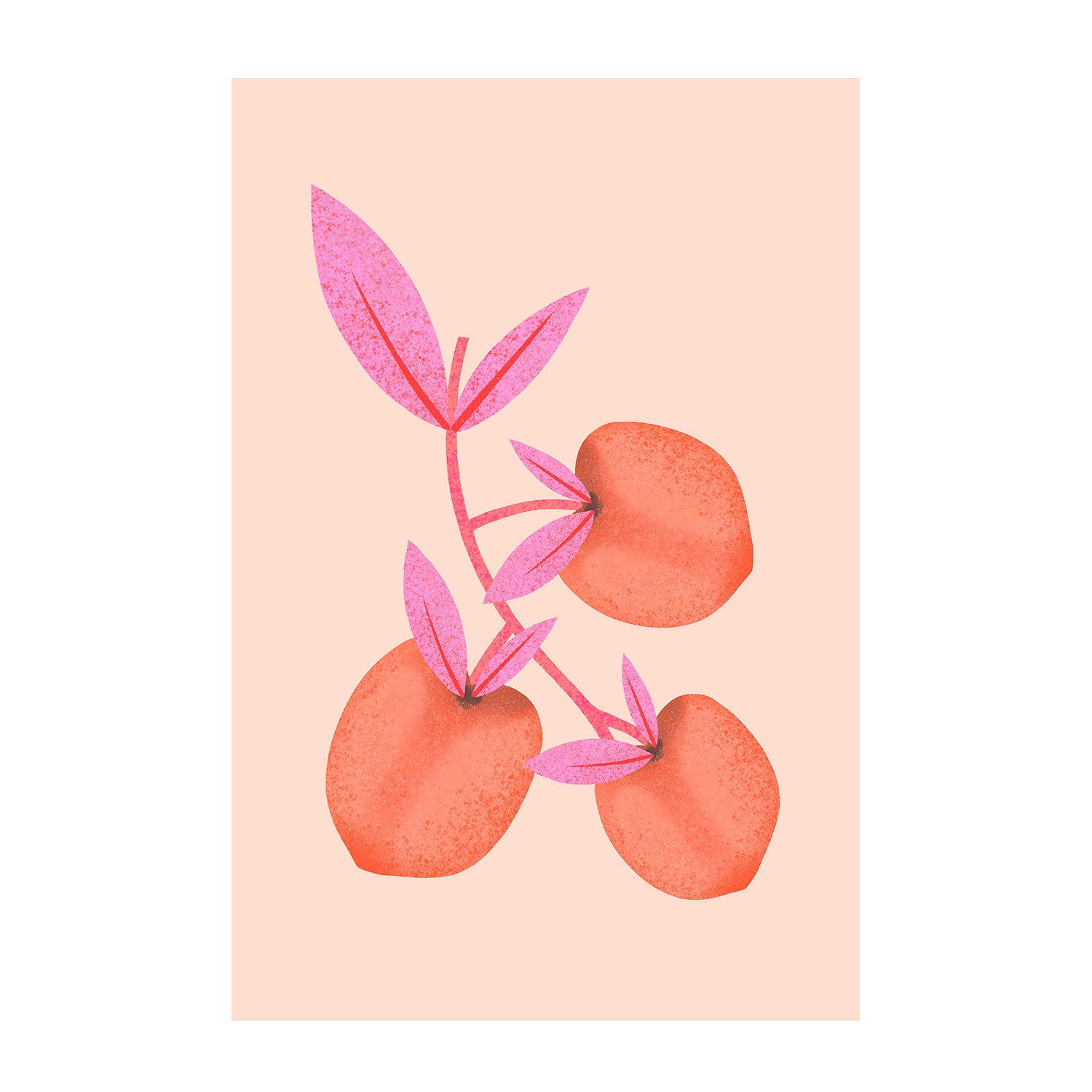 wall-art-print-canvas-poster-framed-Peach Tree , By Melissa Donne-1