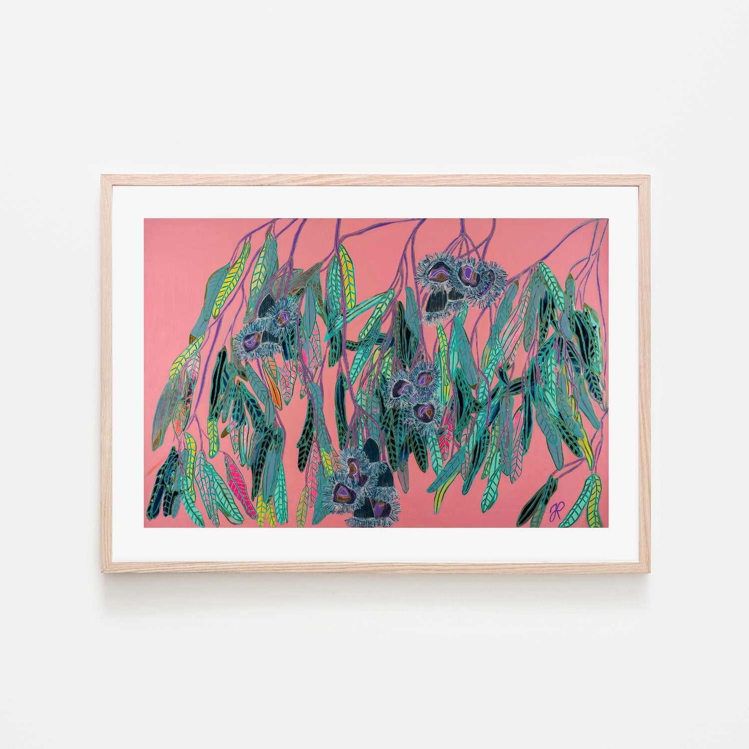 wall-art-print-canvas-poster-framed-Peacock Flowers , By Tracy Robinson-6
