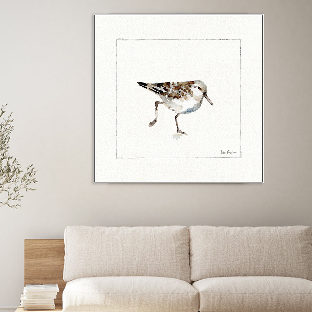 wall-art-print-canvas-poster-framed-Pebbles And Sandpipers, Style A , By Lisa Audit-GIOIA-WALL-ART