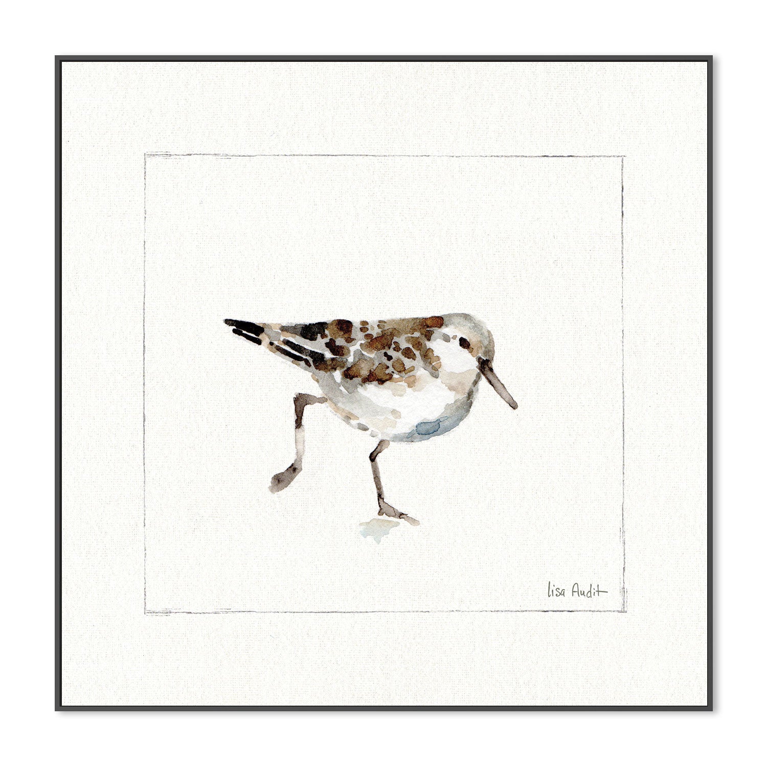 wall-art-print-canvas-poster-framed-Pebbles And Sandpipers, Style A , By Lisa Audit-GIOIA-WALL-ART