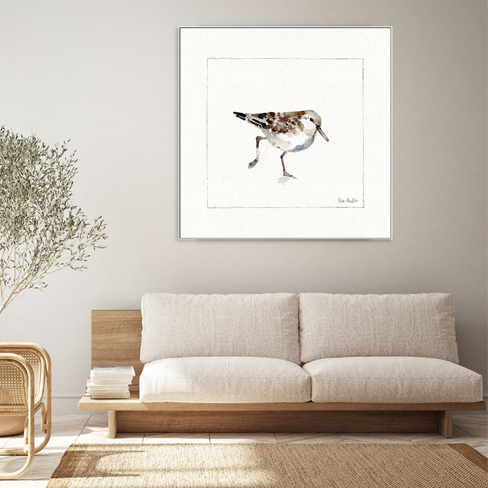 wall-art-print-canvas-poster-framed-Pebbles And Sandpipers, Style A , By Lisa Audit-GIOIA-WALL-ART