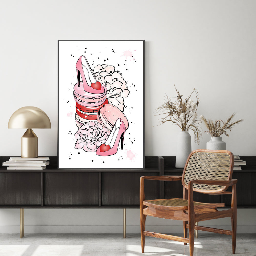 wall-art-print-canvas-poster-framed-Peony Heels-GIOIA-WALL-ART