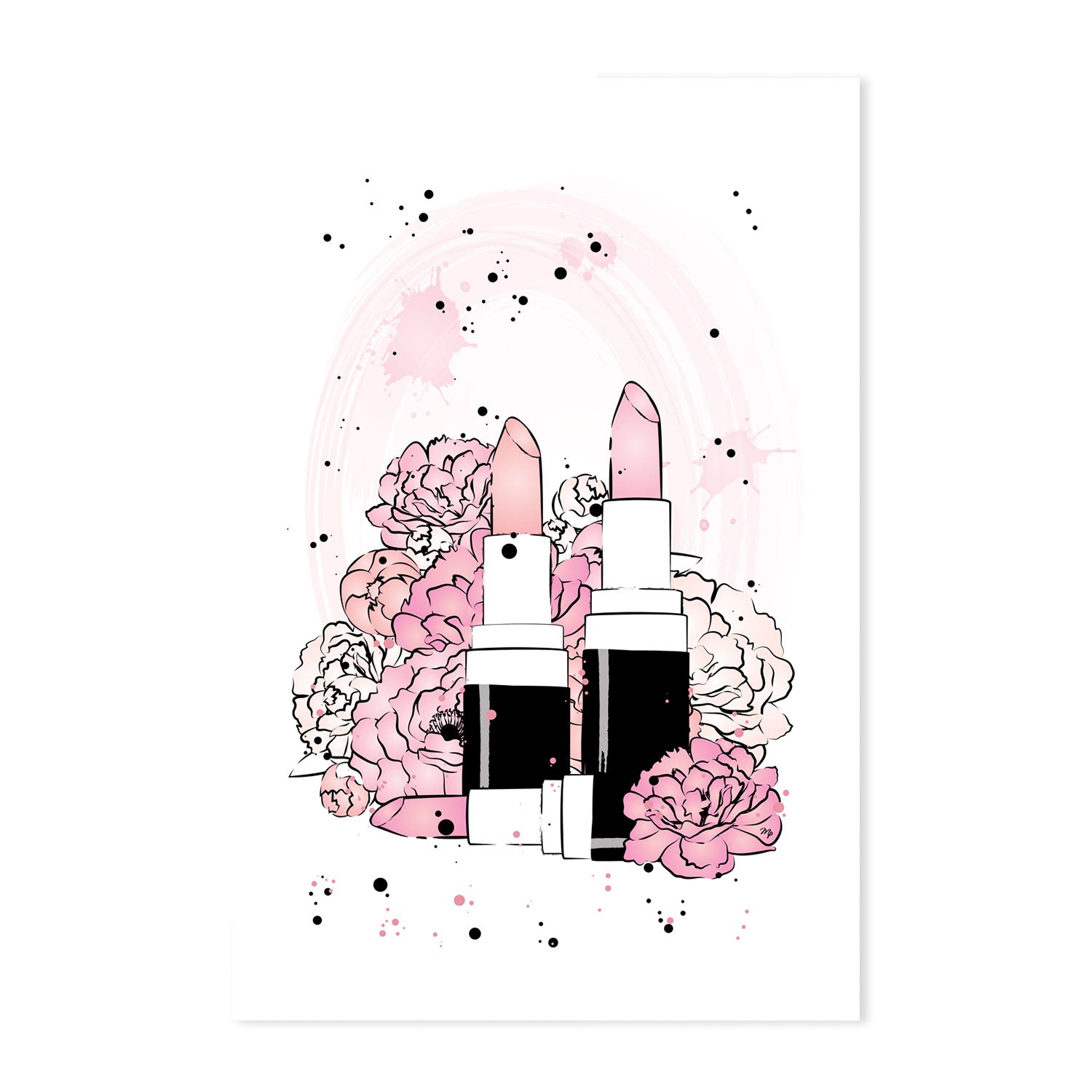 wall-art-print-canvas-poster-framed-Peony Lipsticks-GIOIA-WALL-ART