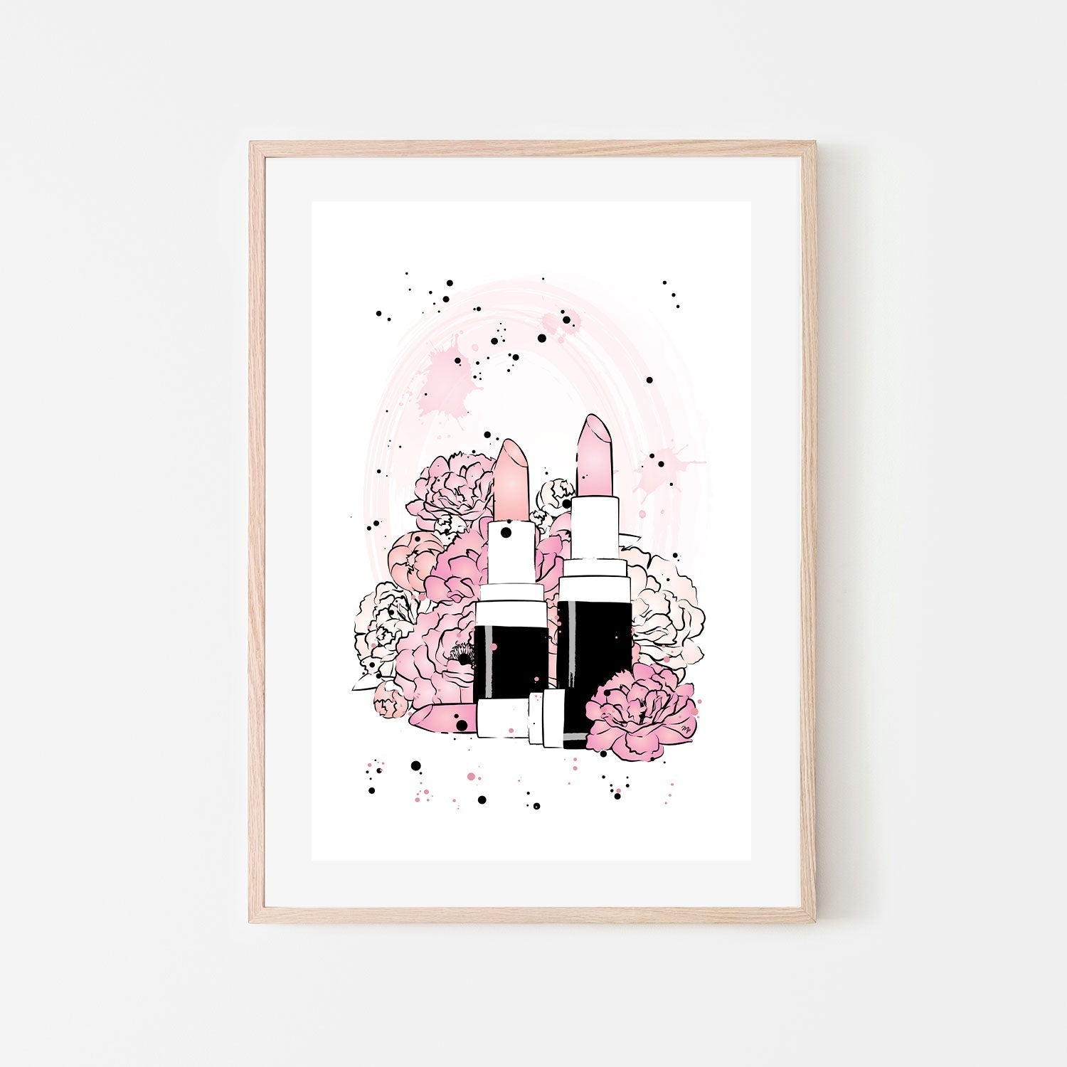 wall-art-print-canvas-poster-framed-Peony Lipsticks-GIOIA-WALL-ART