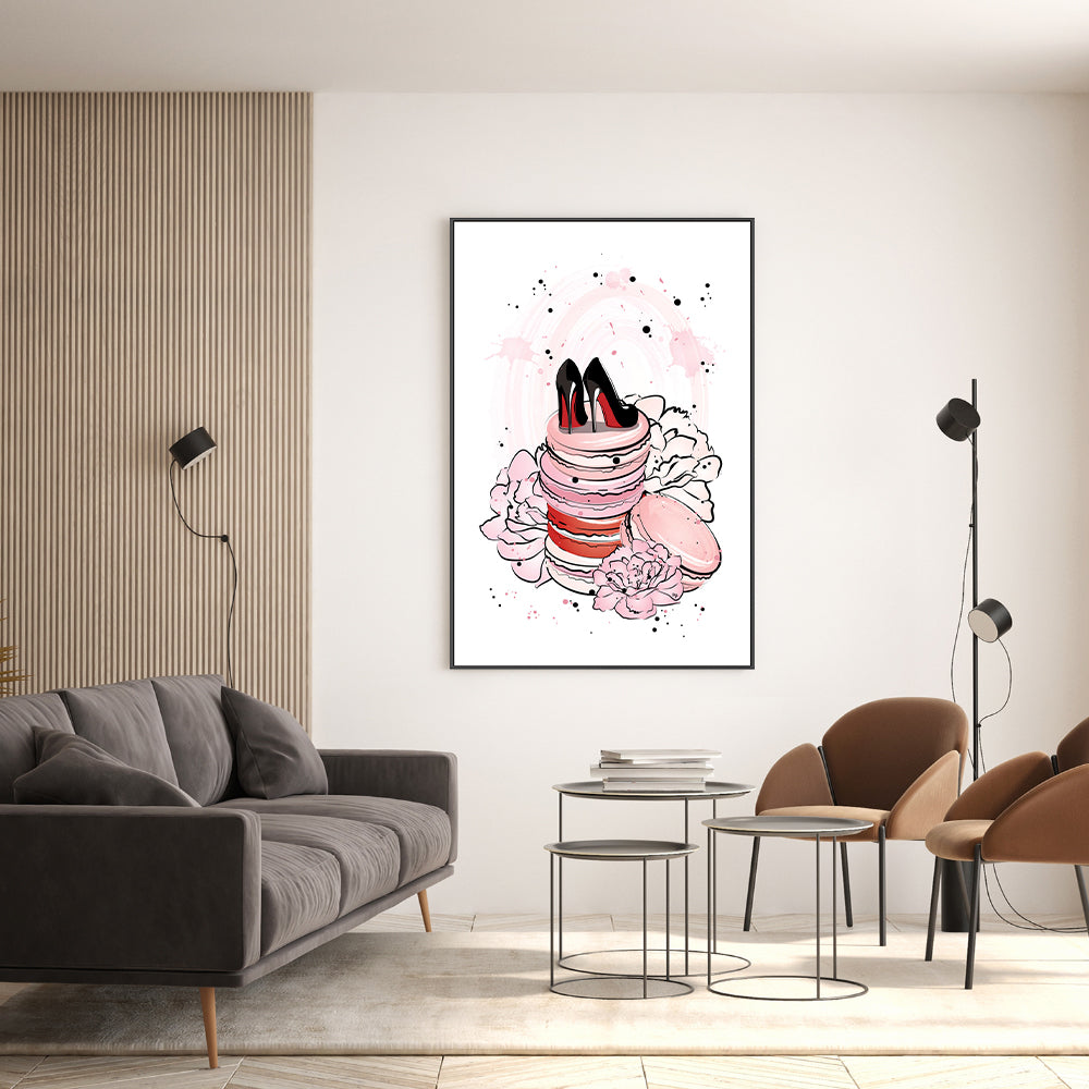 wall-art-print-canvas-poster-framed-Peony Macarons-GIOIA-WALL-ART