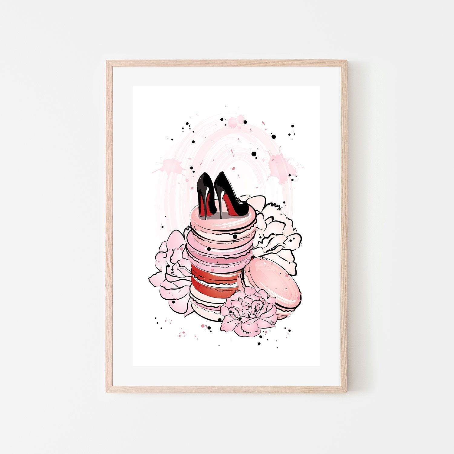 wall-art-print-canvas-poster-framed-Peony Macarons-GIOIA-WALL-ART