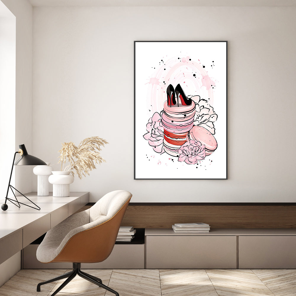 wall-art-print-canvas-poster-framed-Peony Macarons-GIOIA-WALL-ART