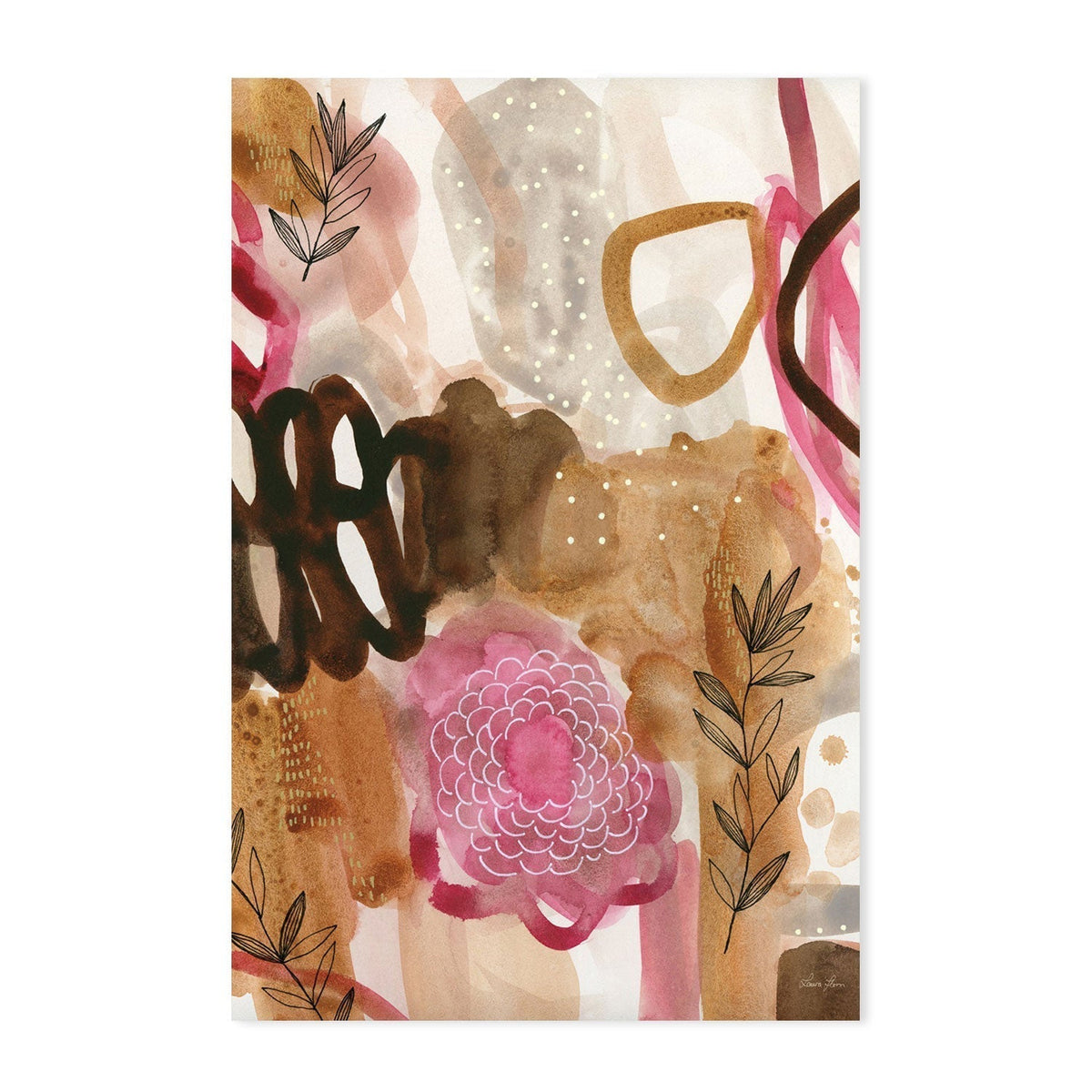 wall-art-print-canvas-poster-framed-Petals and Fronds-by-Laura Horn-Gioia Wall Art