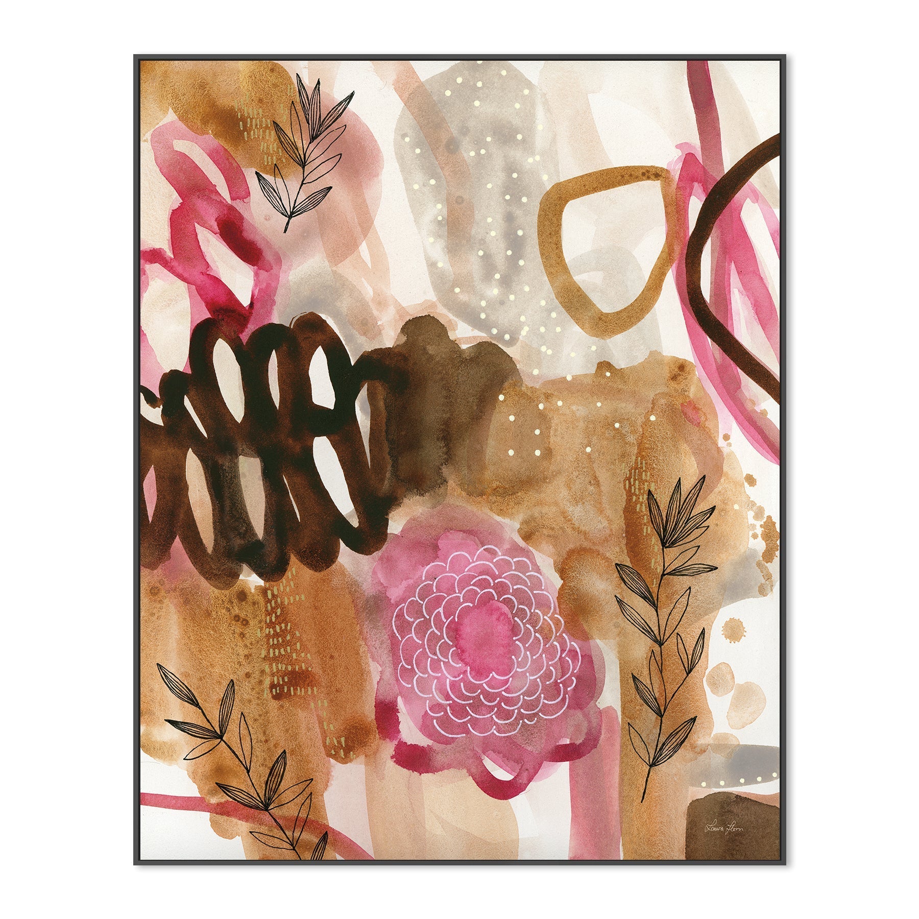 wall-art-print-canvas-poster-framed-Petals and Fronds , By Laura Horn-3