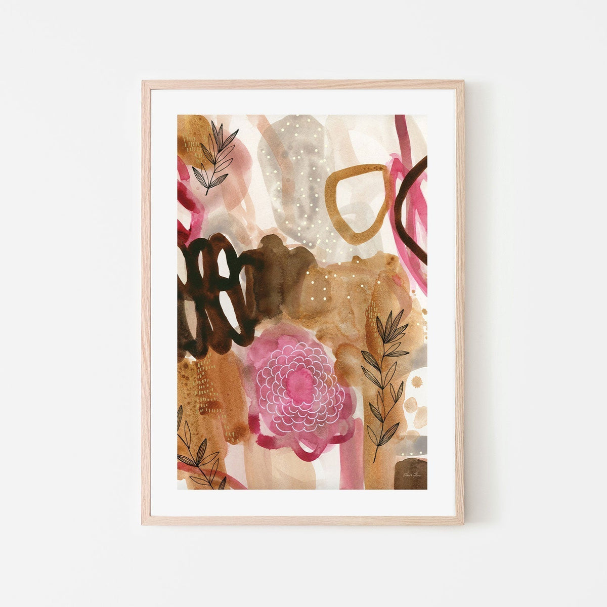 wall-art-print-canvas-poster-framed-Petals and Fronds-by-Laura Horn-Gioia Wall Art
