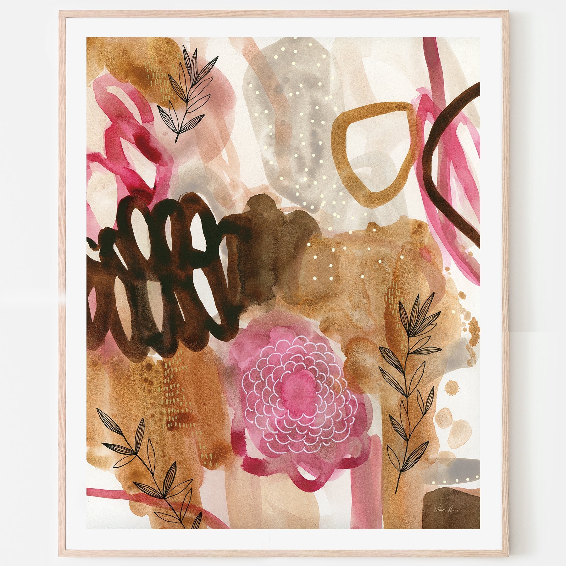 wall-art-print-canvas-poster-framed-Petals and Fronds , By Laura Horn-6