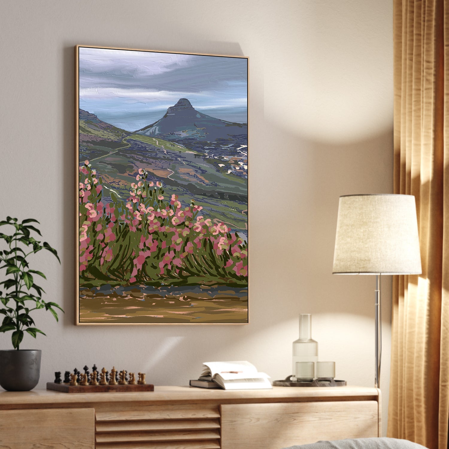 wall-art-print-canvas-poster-framed-Petals and Peaks, Cape Town, South Africa, 2024 , By Jenna Alheit-2
