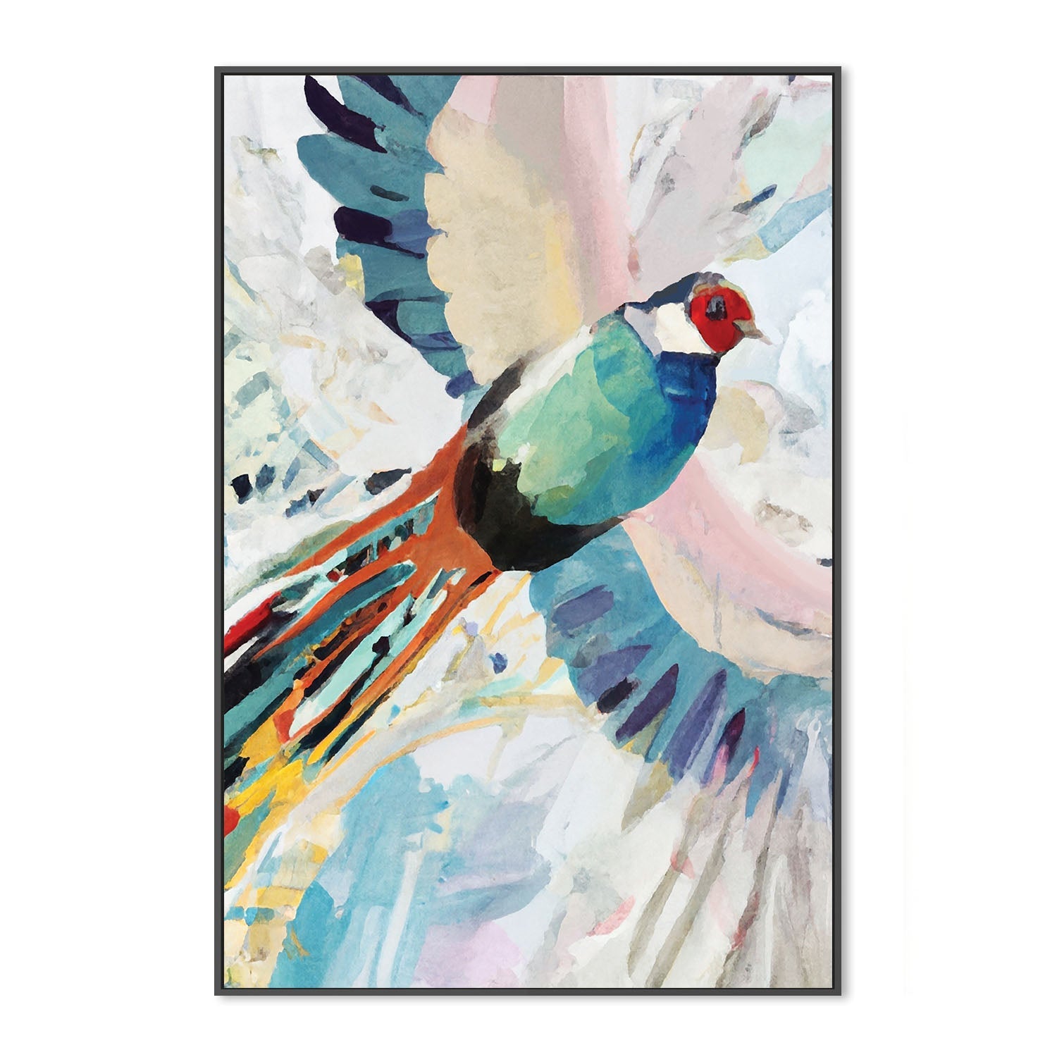 wall-art-print-canvas-poster-framed-Pheasant Flight , By Stacey Williams-3