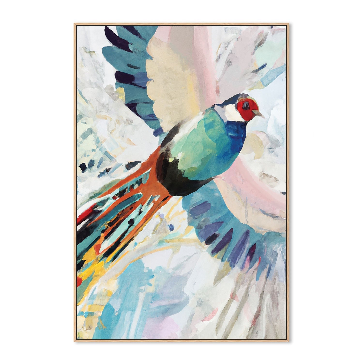 wall-art-print-canvas-poster-framed-Pheasant Flight , By Stacey Williams-4